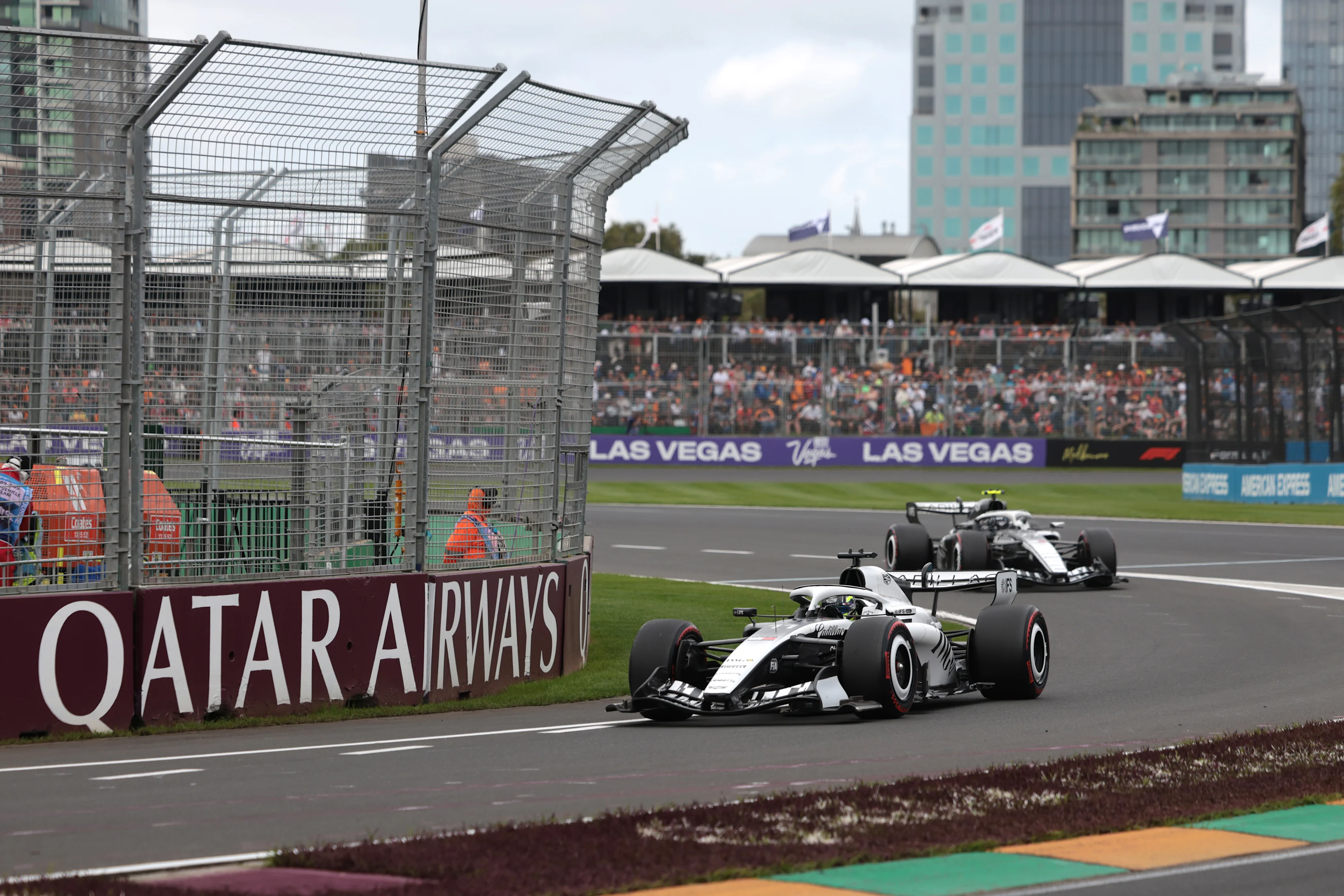 MELBOURNE, AUSTRALIA - MARCH 07: Sergio Perez of Mexico driving the (11) Cadillac F1 Team MAC-26