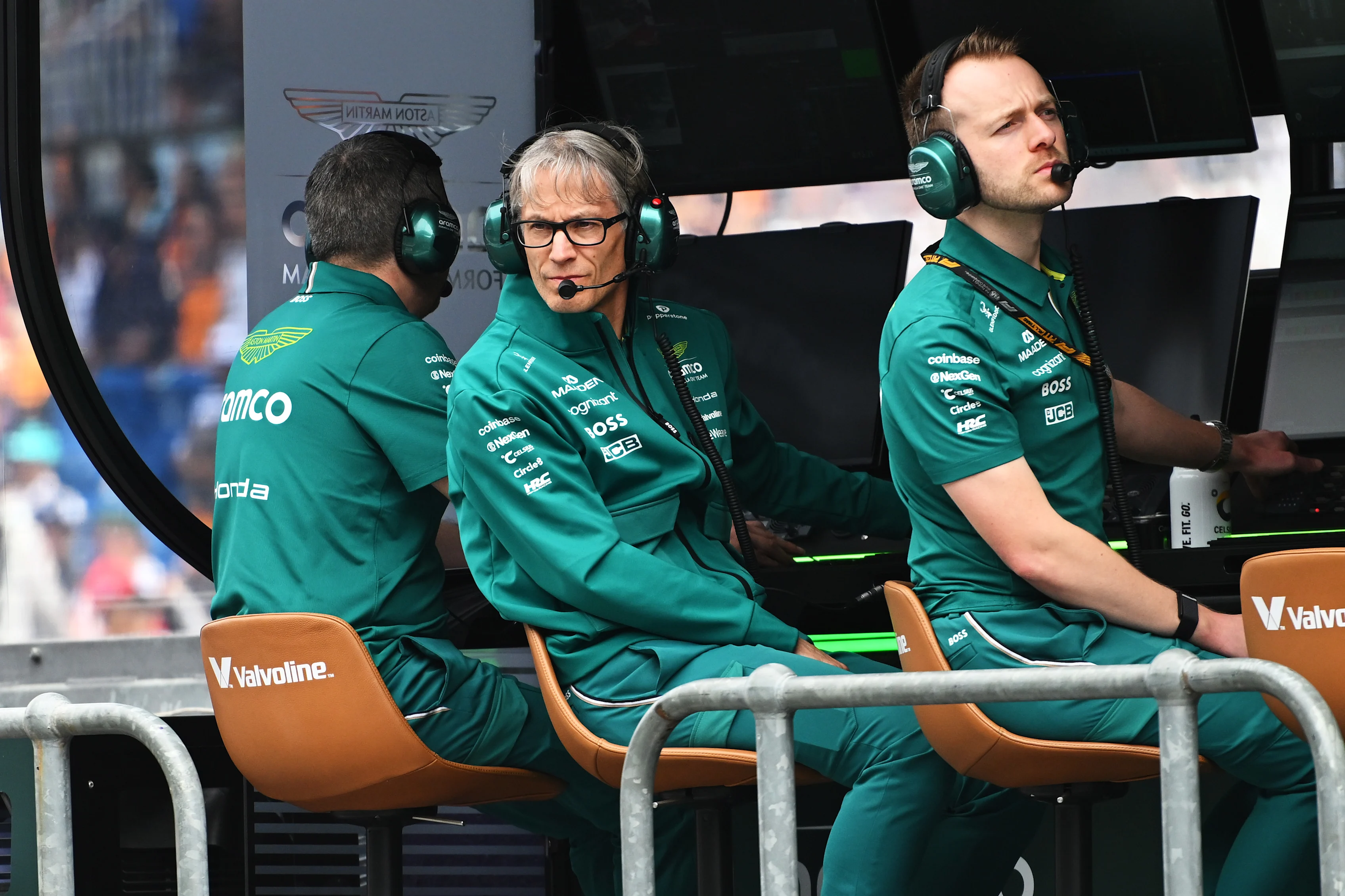 MELBOURNE, AUSTRALIA - MARCH 07: Mike Krack, Chief Trackside Officer of Aston Martin F1 Team on the
