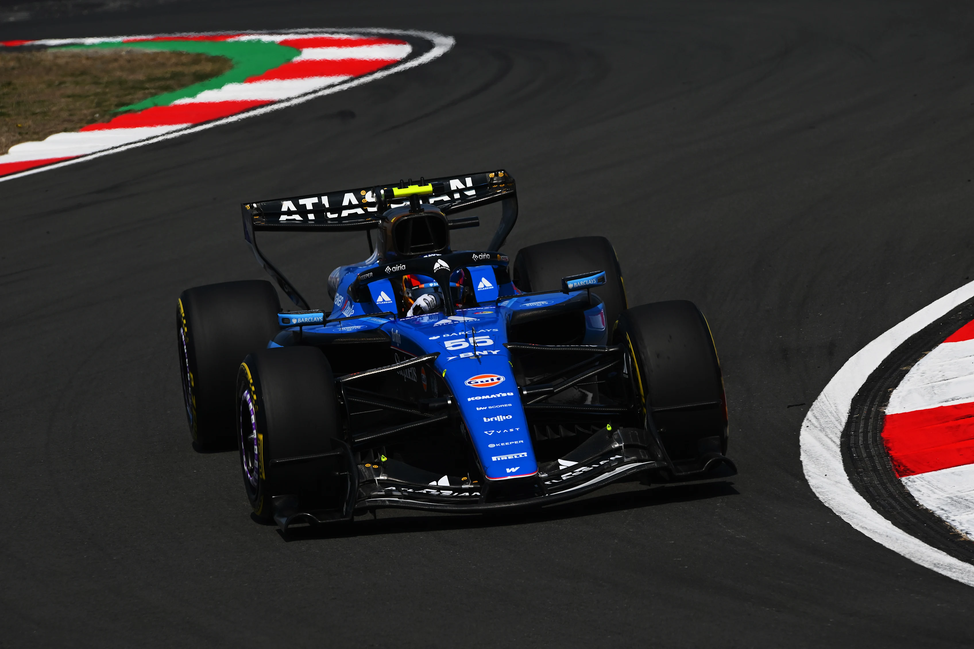 SHANGHAI, CHINA - MARCH 13: Carlos Sainz of Spain driving the (55) Williams FW48 Mercedes on track