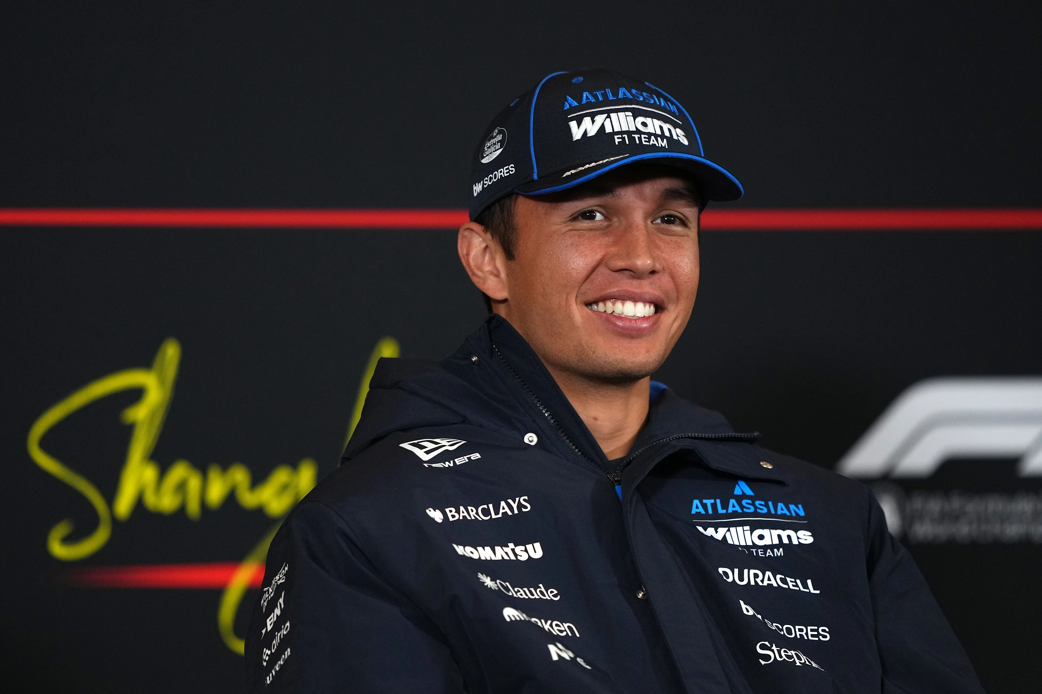 SHANGHAI, CHINA - MARCH 12: Alexander Albon of Thailand and Williams looks on in the Drivers Press