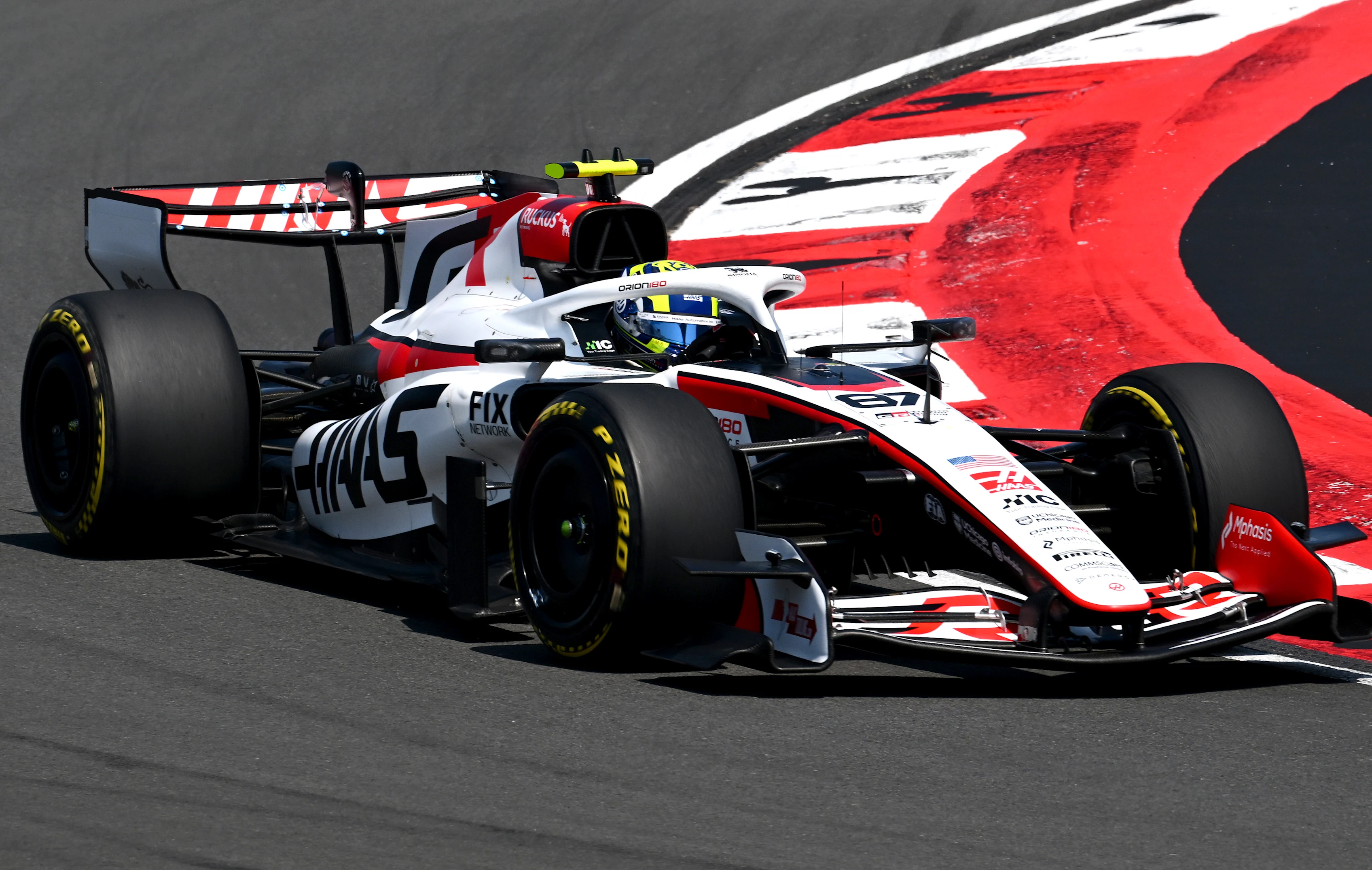 SHANGHAI, CHINA - MARCH 14: Oliver Bearman of Great Britain driving the (87) Haas F1 VF-26 Ferrari