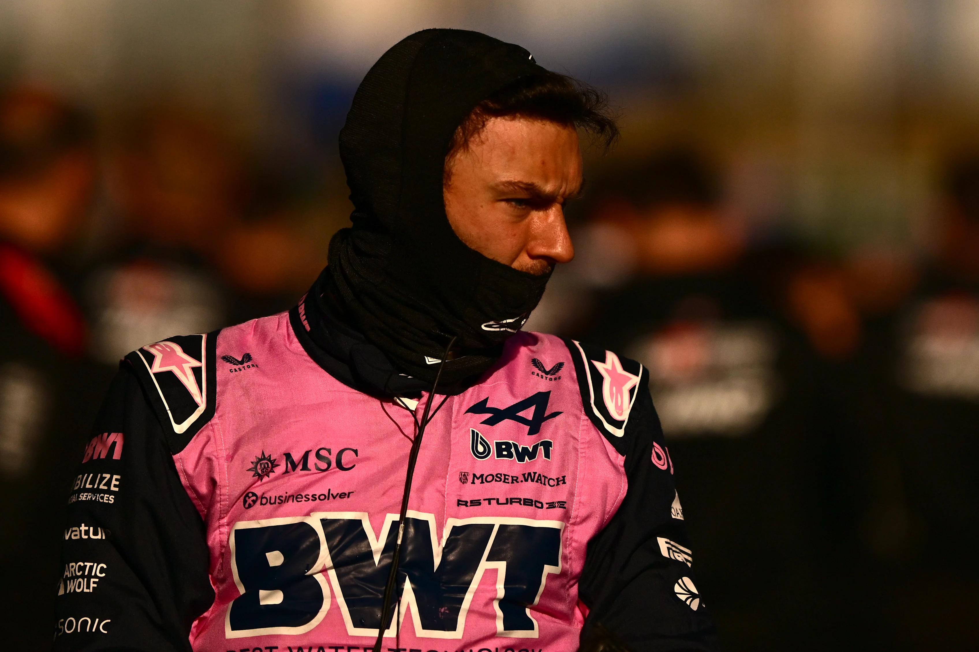 SHANGHAI, CHINA - MARCH 14: Seventh placed qualifier Pierre Gasly of France and Alpine F1 looks on