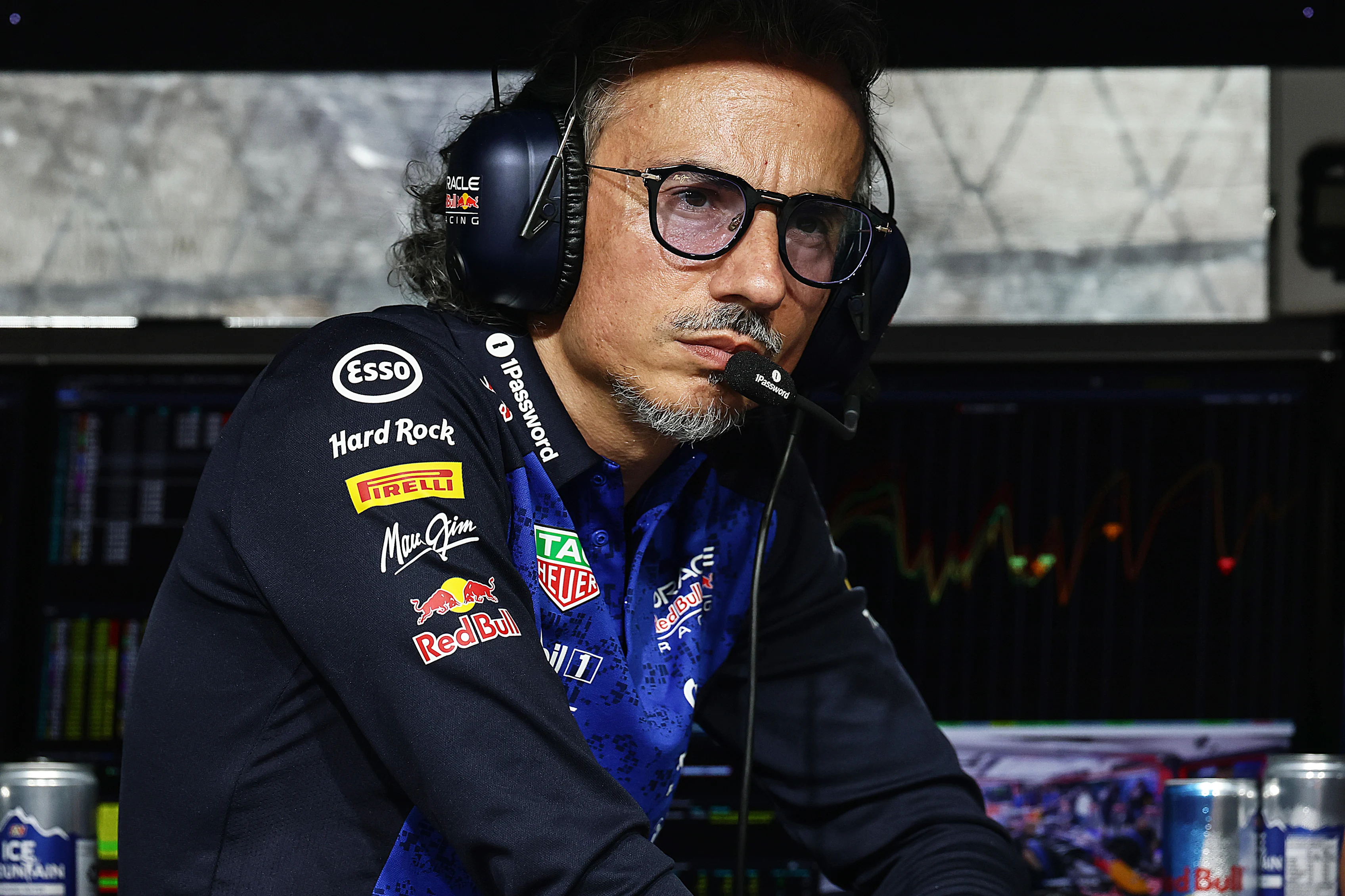SINGAPORE, SINGAPORE - OCTOBER 09: Laurent Mekies, Team Principal of Oracle Red Bull Racing on the
