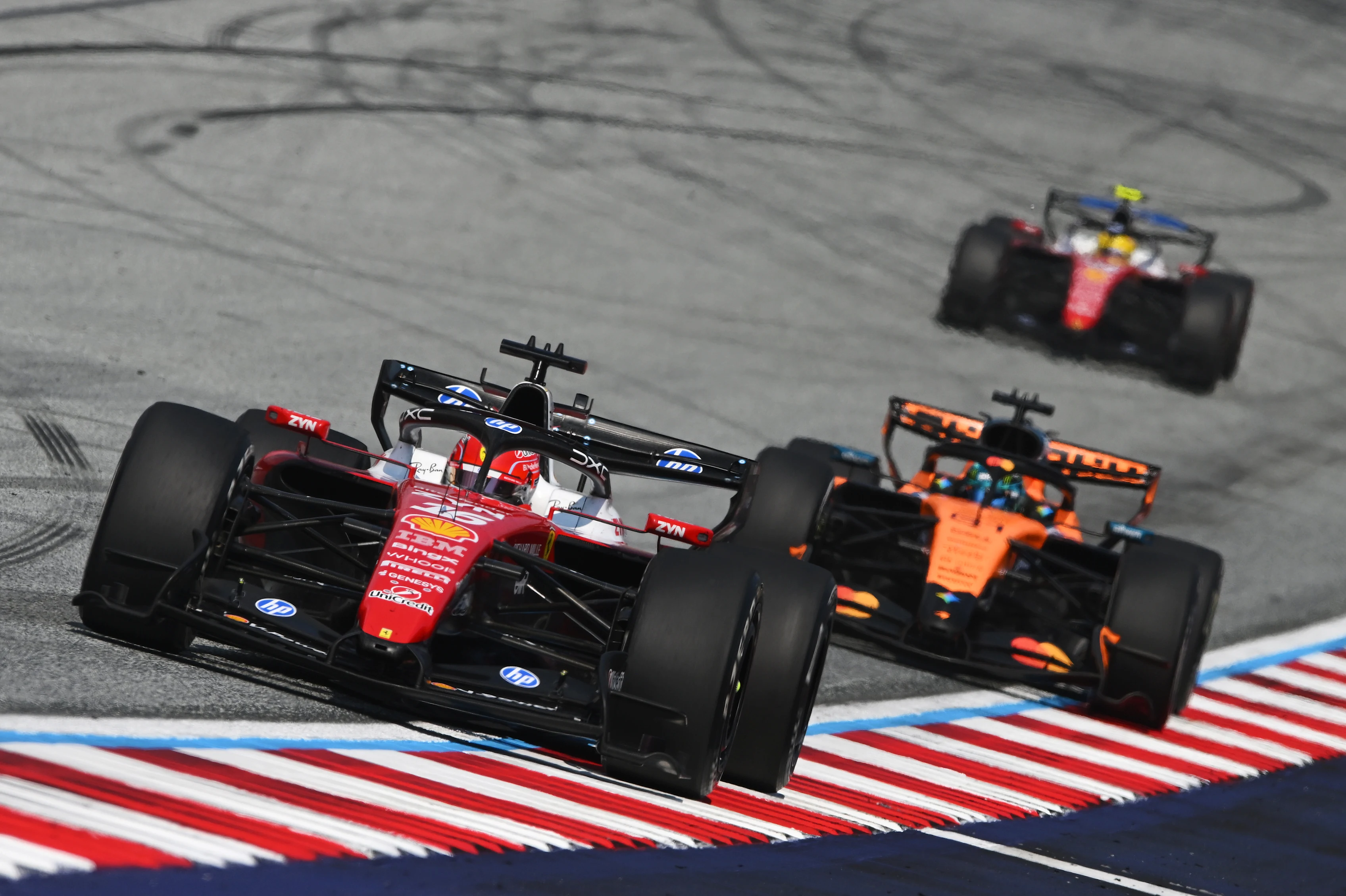 SPIELBERG, AUSTRIA - JUNE 28: Charles Leclerc of Monaco driving the (16) Scuderia Ferrari SF-26