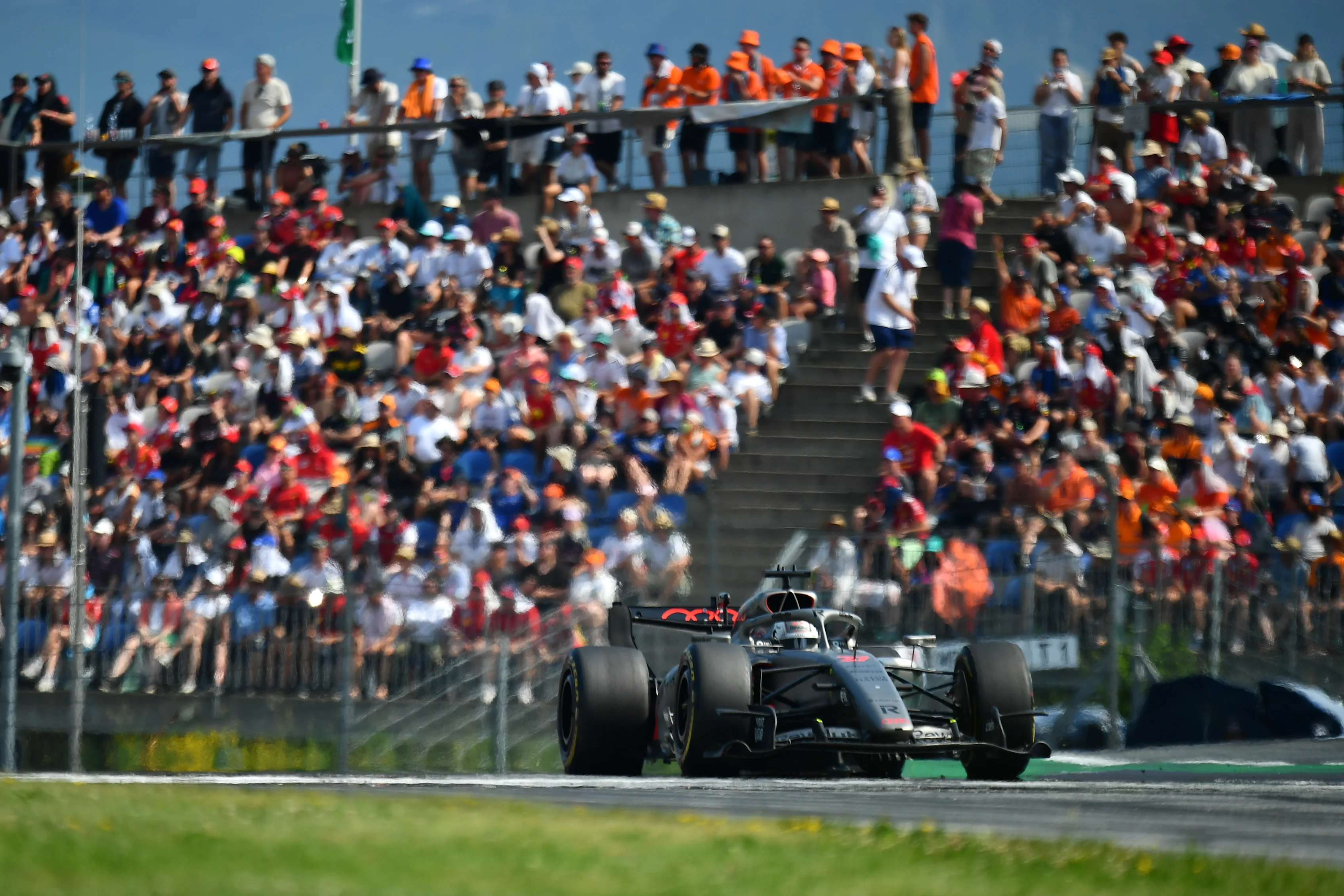 SPIELBERG, AUSTRIA - JUNE 28: Nico Hulkenberg of Germany driving the (27) Audi F1 Team R26 on track