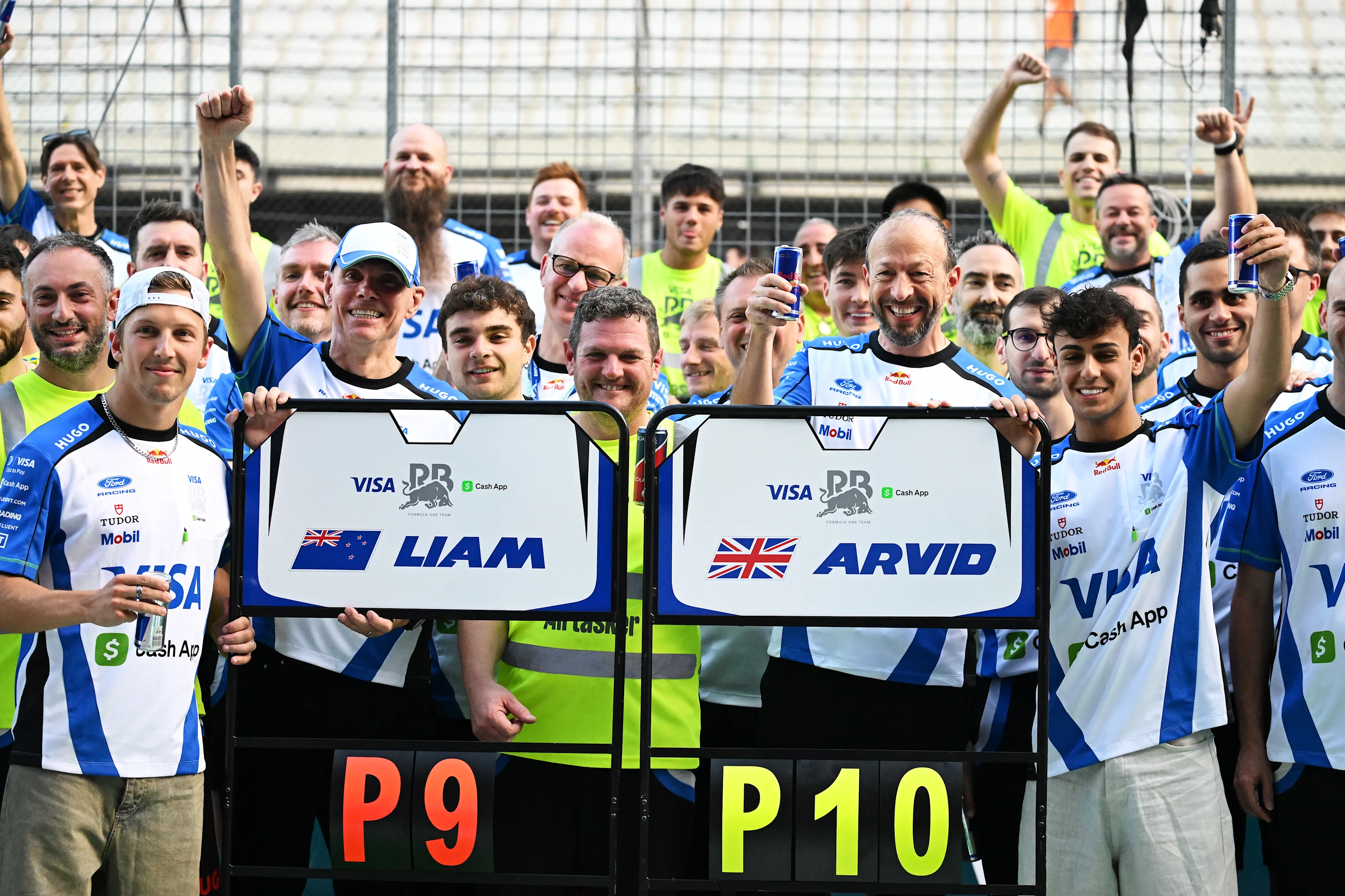 SPIELBERG, AUSTRIA - JUNE 28: Ninth placed Liam Lawson of New Zealand and Visa Cash App Racing