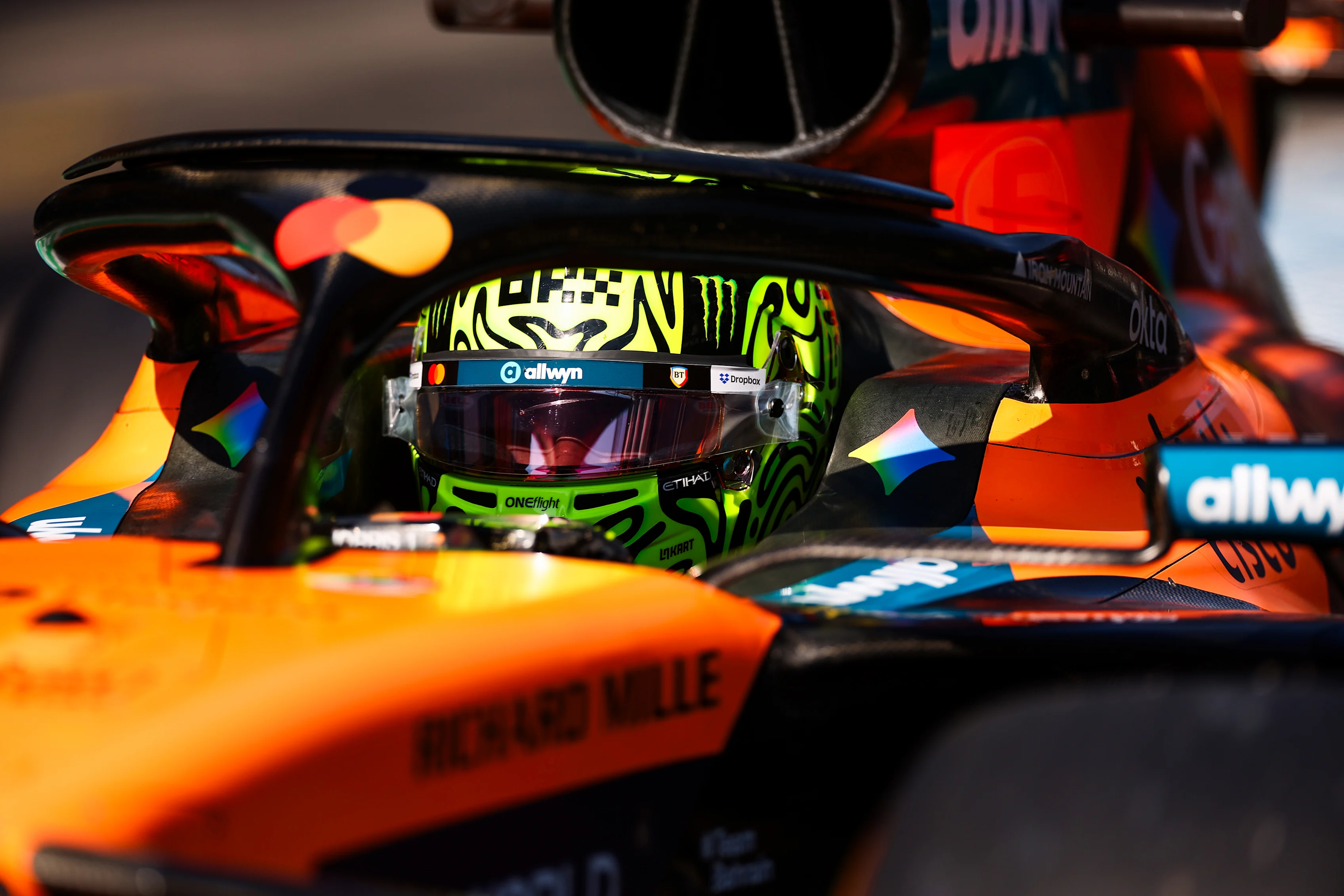 SPIELBERG, AUSTRIA - JUNE 26: Lando Norris of Great Britain driving the (1) McLaren MCL40 Mercedes