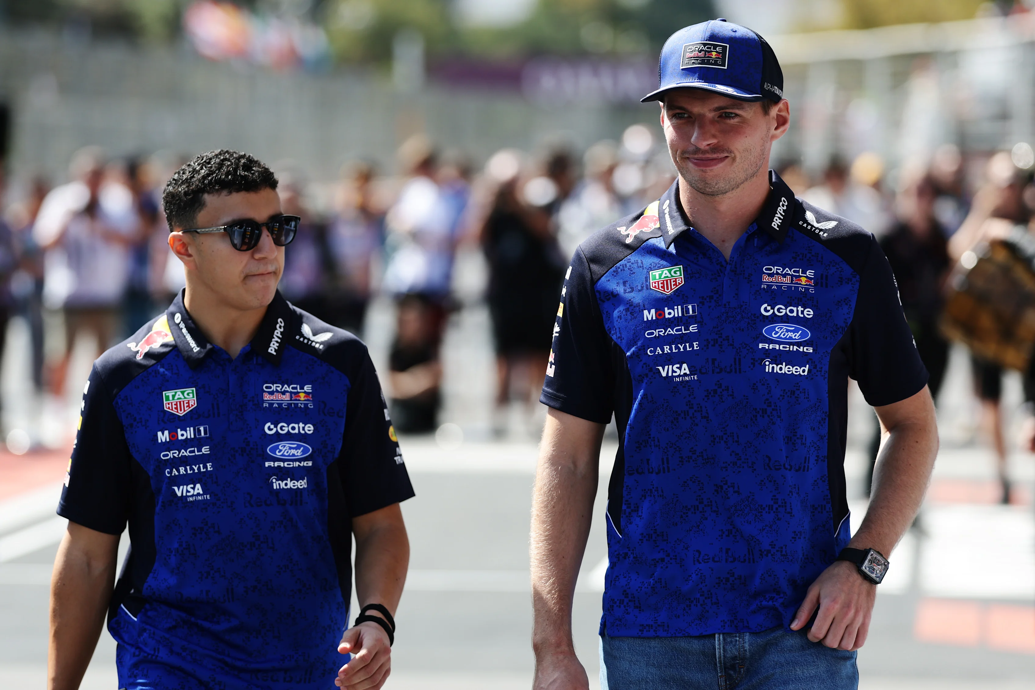 BAKU, AZERBAIJAN - SEPTEMBER 26: Isack Hadjar of France and Oracle Red Bull Racing and Max