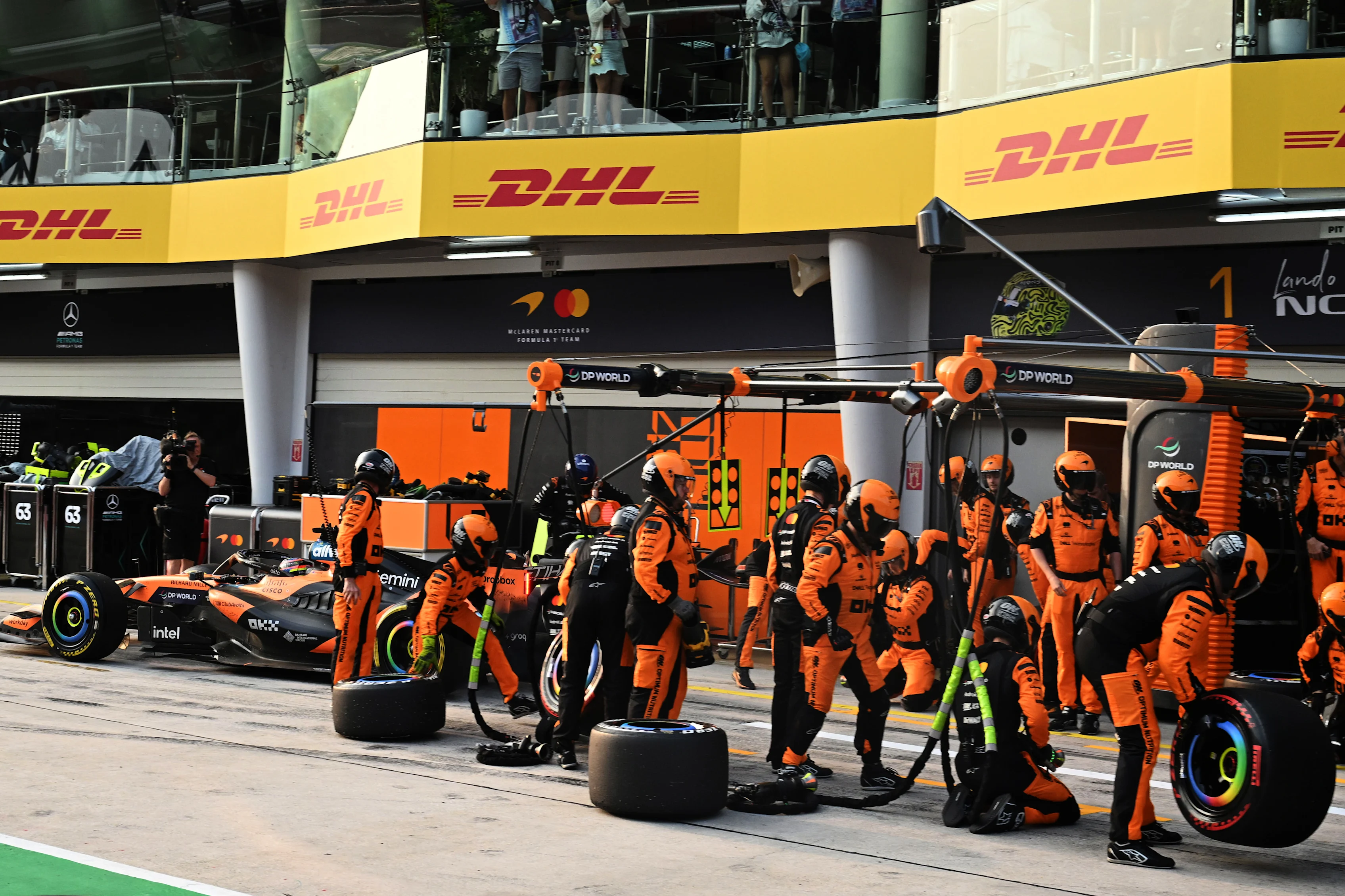 KUALA LUMPUR, MALAYSIA - OCTOBER 04: Oscar Piastri of Australia driving the (81) McLaren MCL40