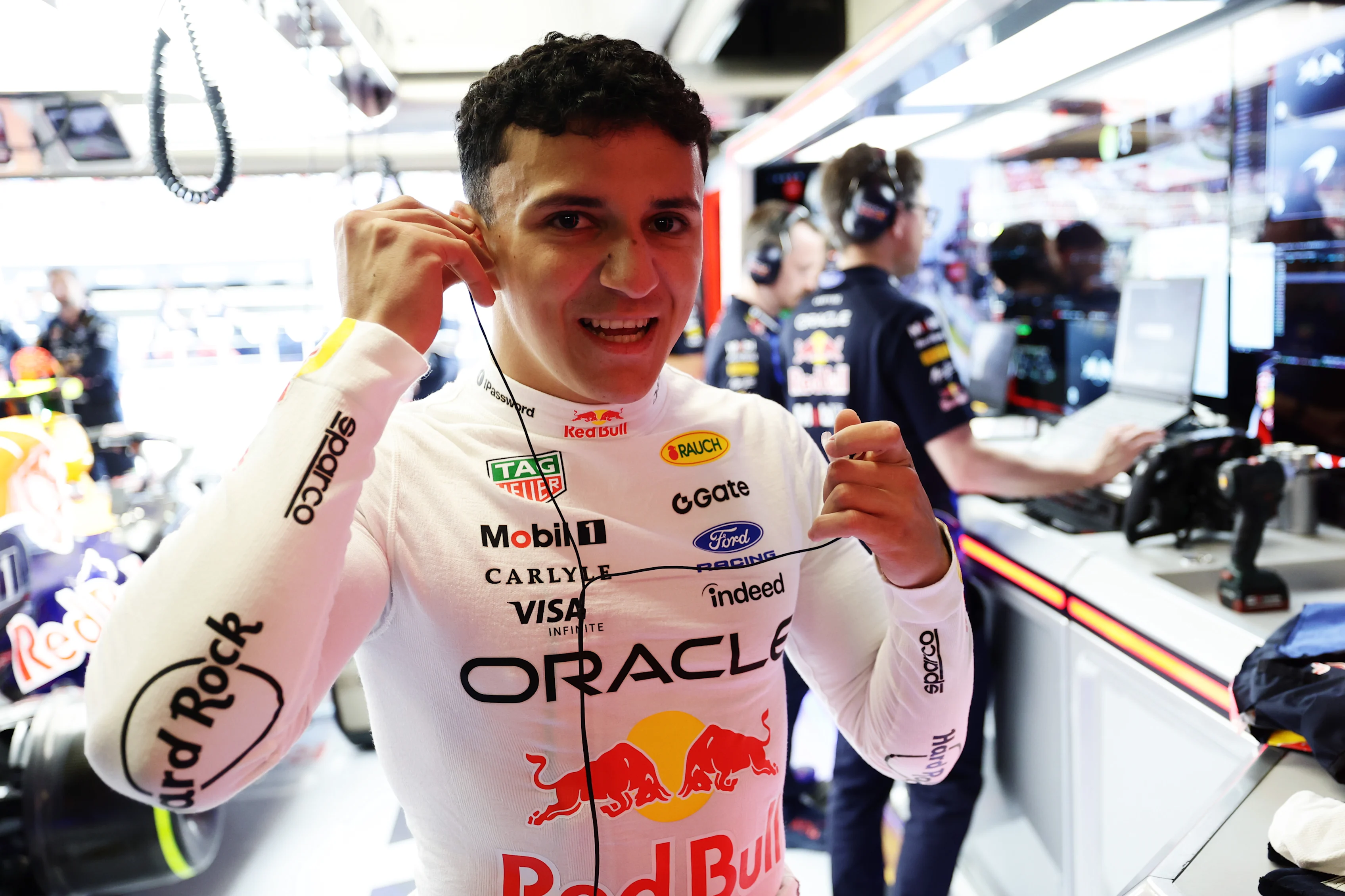 BARCELONA, SPAIN - JUNE 14: Isack Hadjar of France and Oracle Red Bull Racing prepares to drive in