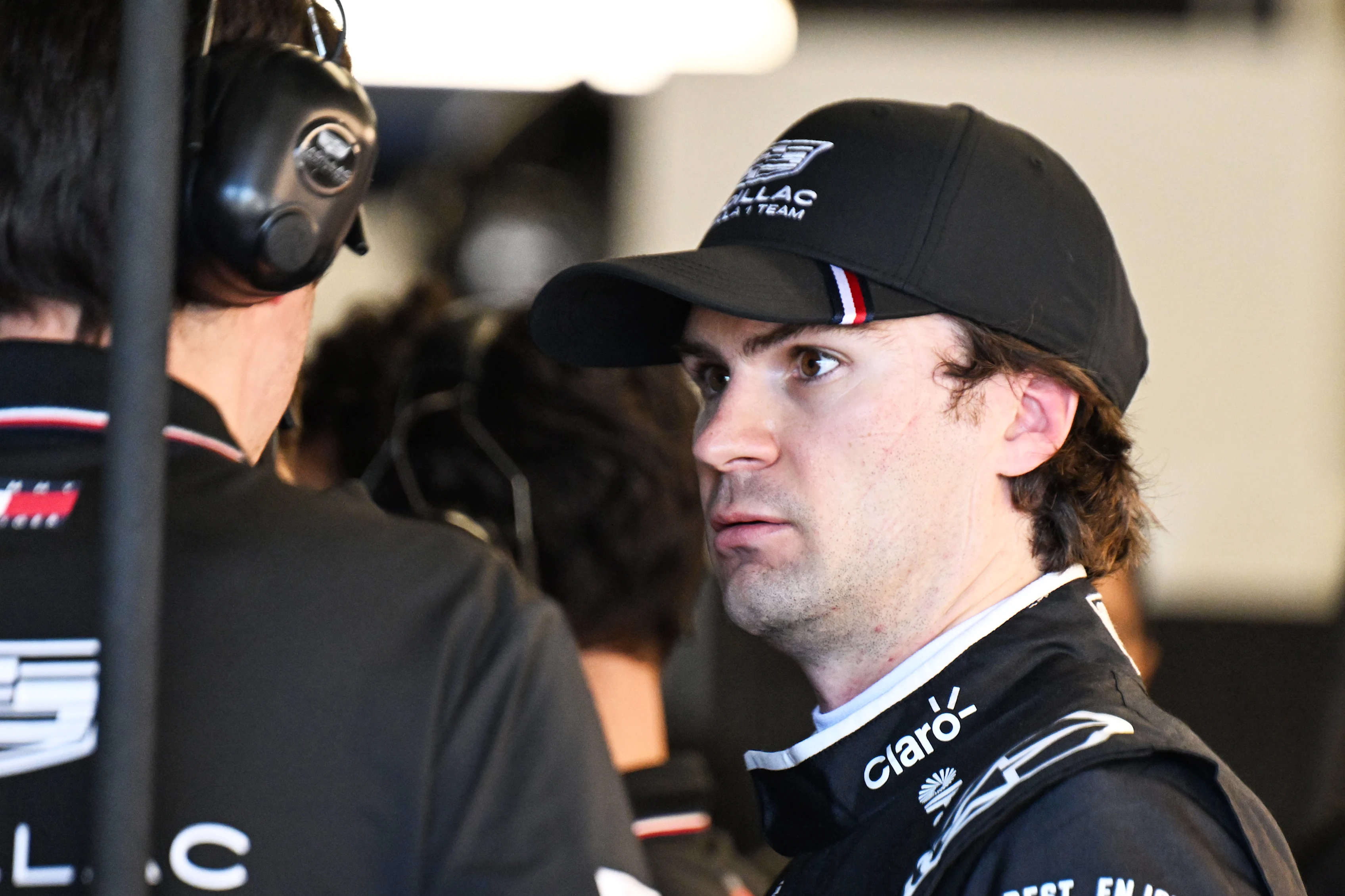 BARCELONA, SPAIN - JUNE 12: Colton Herta of United States and Cadillac F1 Team looks on in the