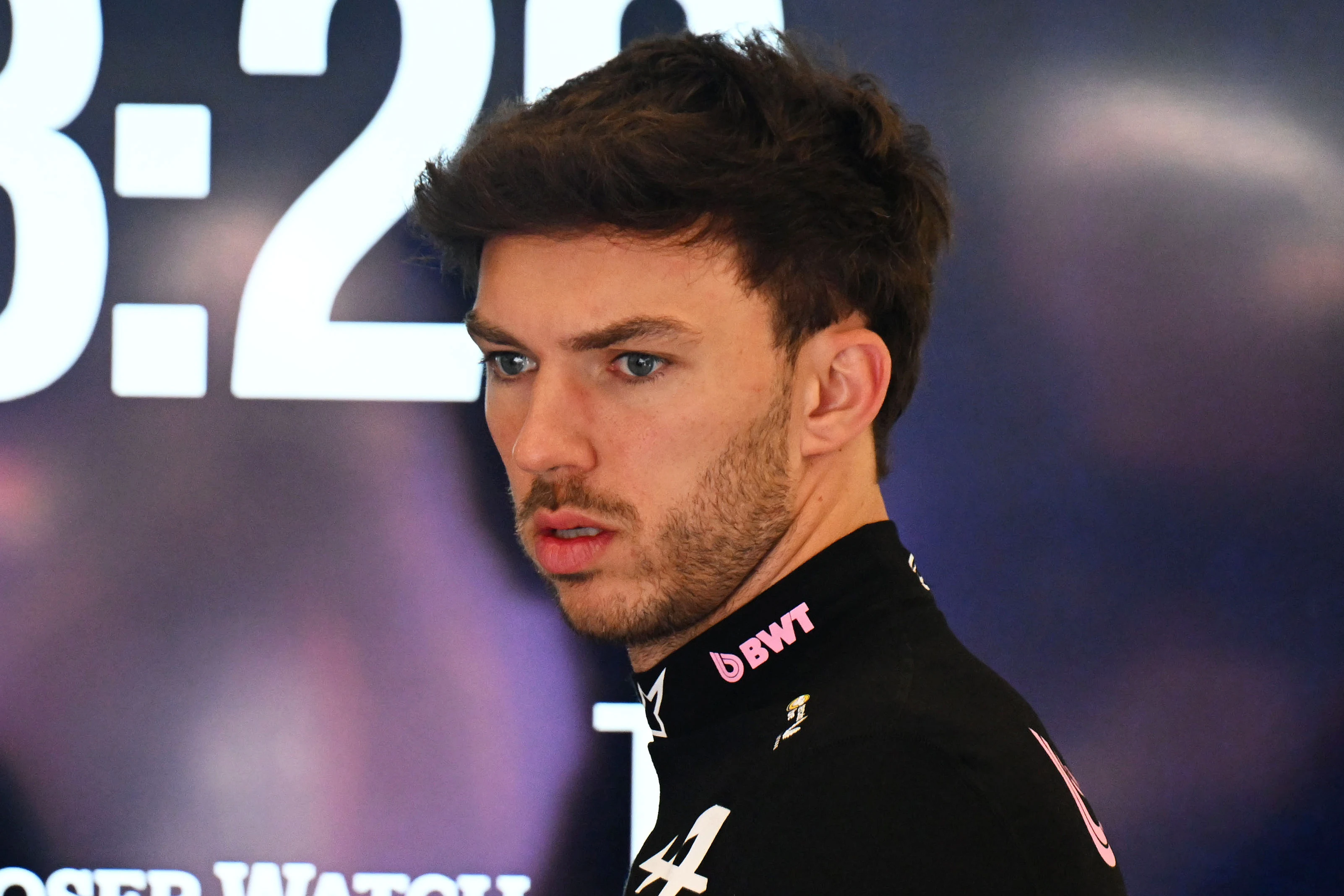 SPA, BELGIUM - JULY 17: Pierre Gasly of France and Alpine F1 looks on in the garage during practice