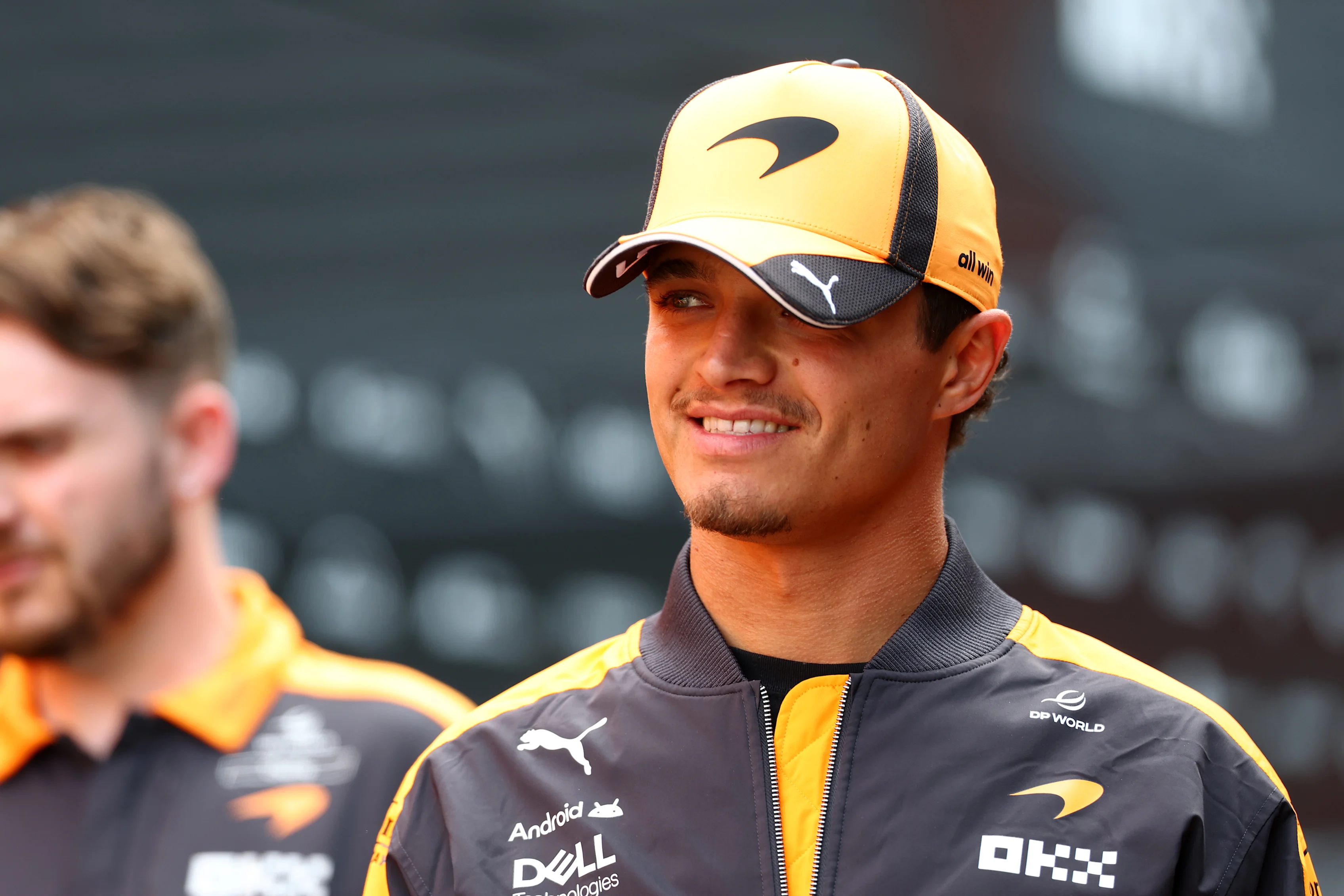 SPA, BELGIUM - JULY 16: Lando Norris of Great Britain and McLaren walks in the Paddock during