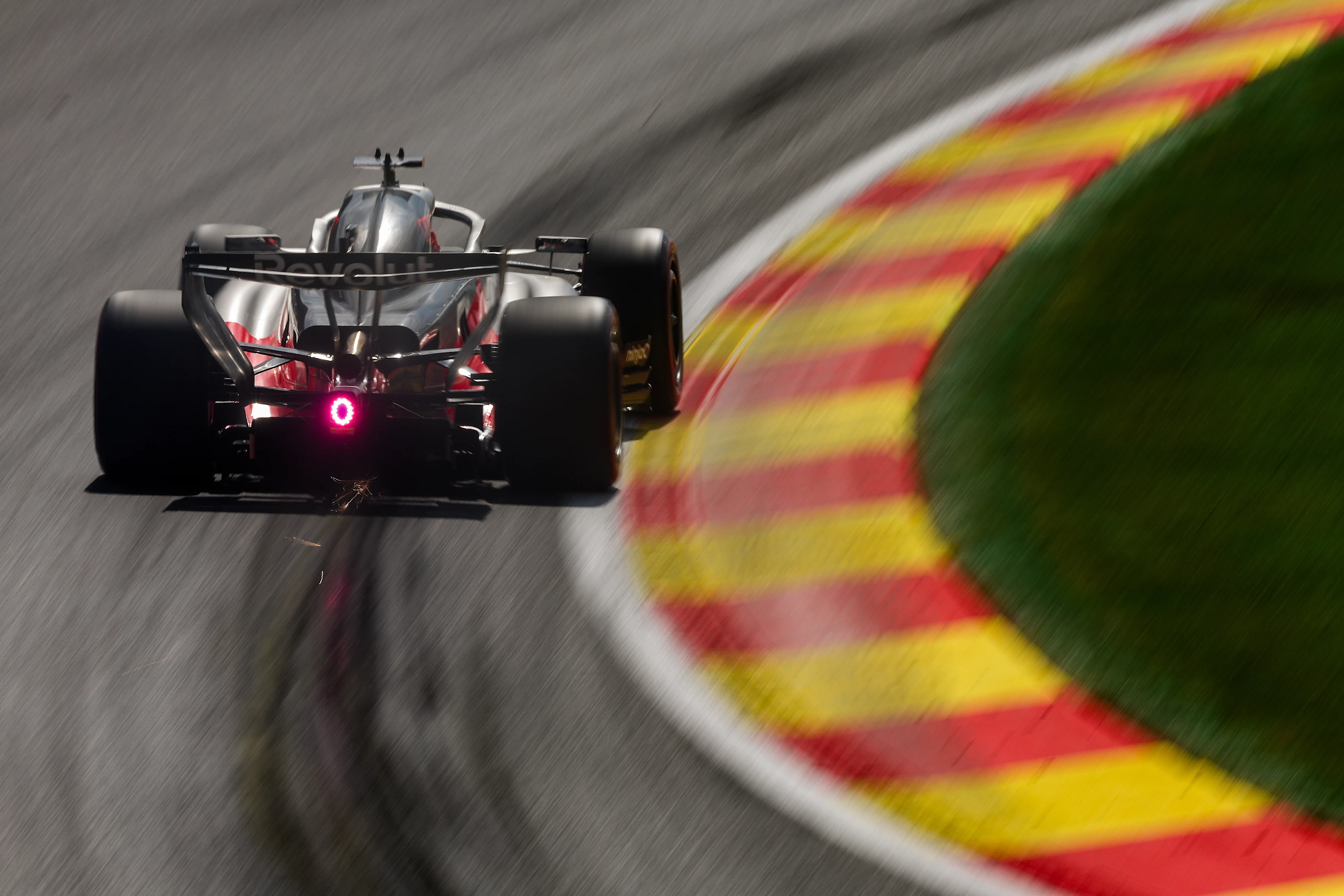SPA, BELGIUM - JULY 18: Nico Hulkenberg of Germany driving the (27) Audi F1 Team R26 on track