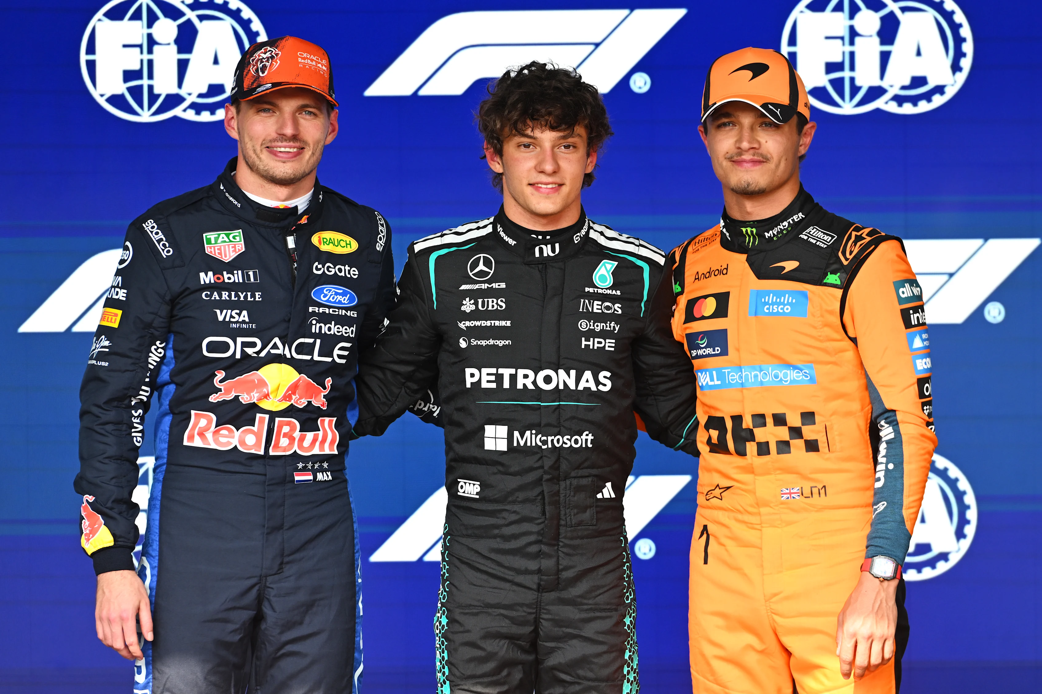 SPA, BELGIUM - JULY 18: Pole position qualifier Andrea Kimi Antonelli of Italy and Mercedes AMG