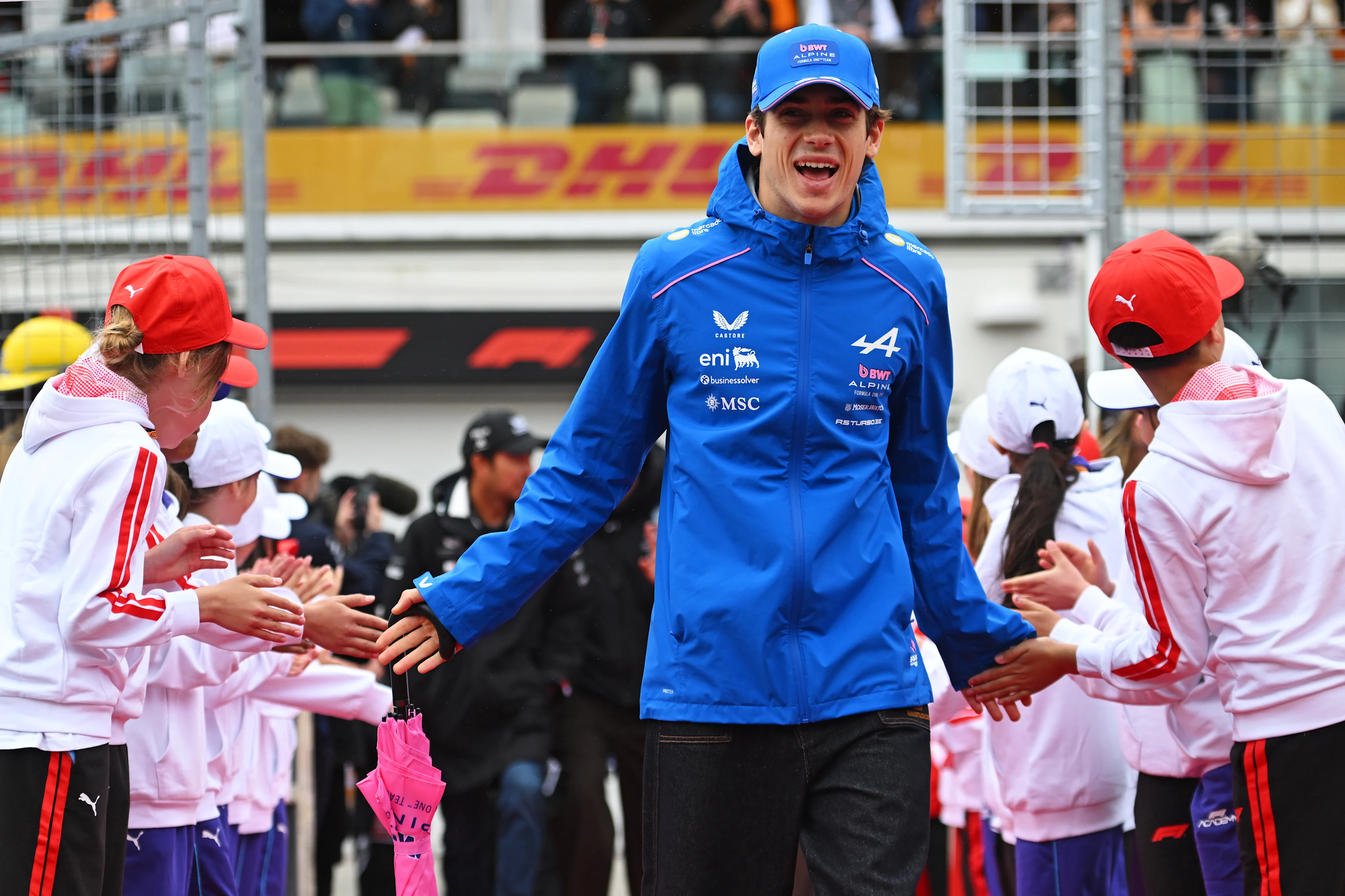 MONTREAL, QUEBEC - MAY 24: Franco Colapinto of Argentina and Alpine F1 on the drivers parade prior