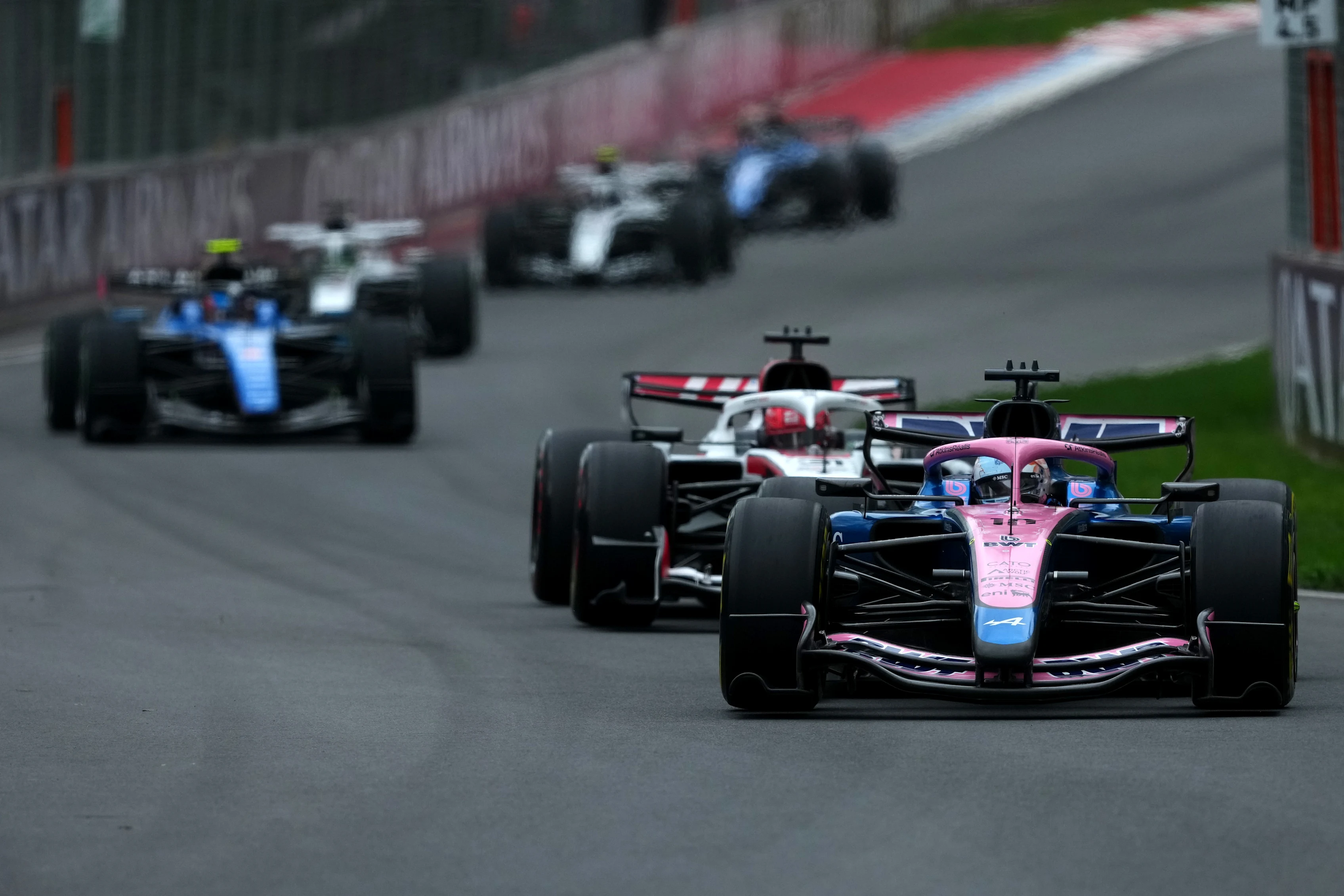 MONTREAL, QUEBEC - MAY 24: Pierre Gasly of France driving the (10) Alpine F1 A526 Mercedes leads