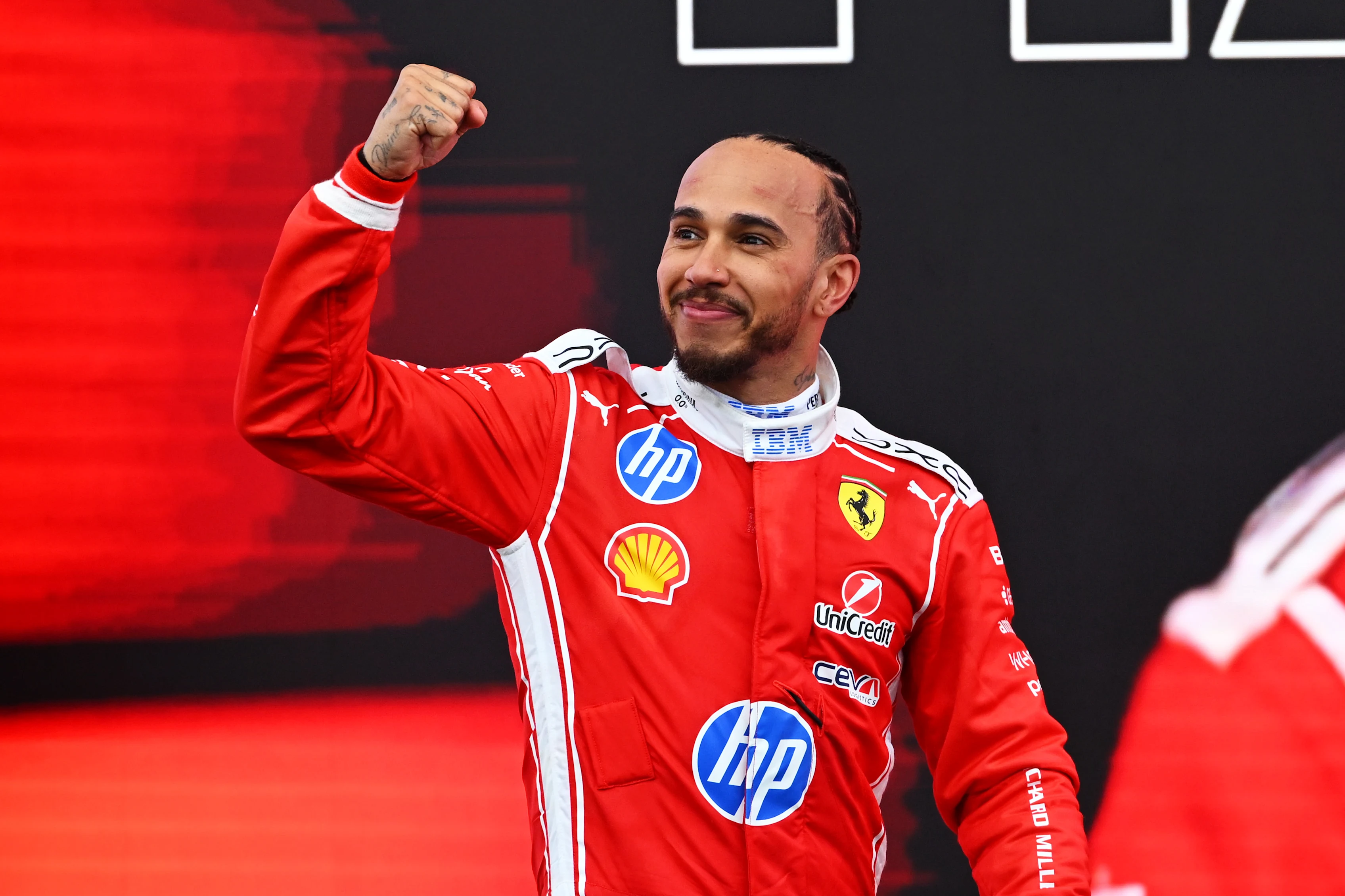MONTREAL, QUEBEC - MAY 24: Second placed Lewis Hamilton of Great Britain and Scuderia Ferrari