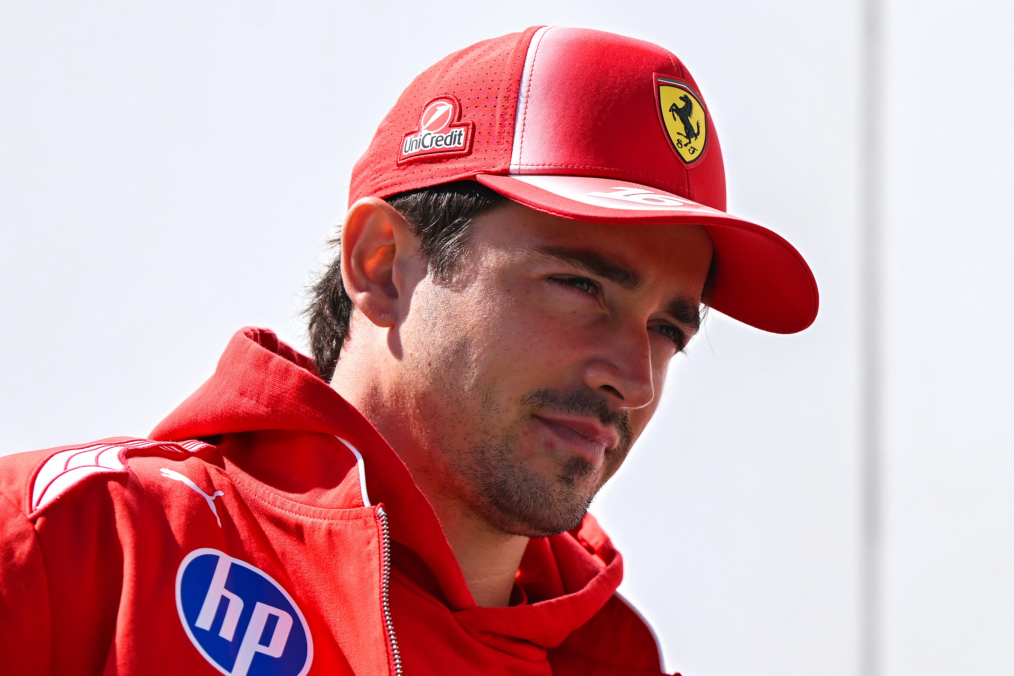 MONTREAL, QUEBEC - MAY 22: Charles Leclerc of Monaco and Scuderia Ferrari arrives in the Paddock