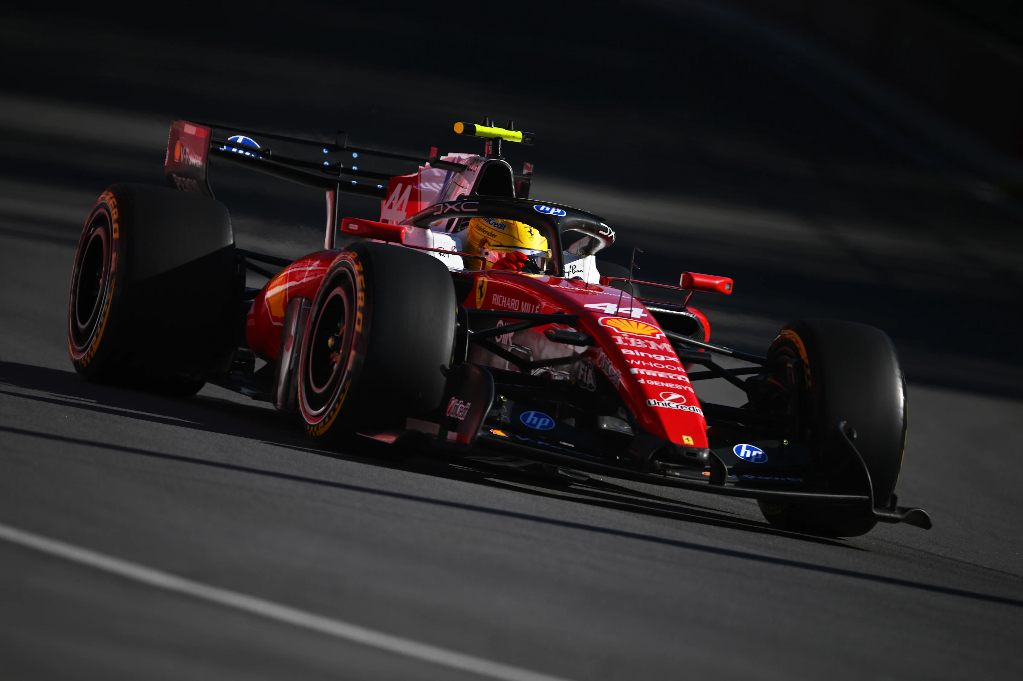 MONTREAL, QUEBEC - MAY 22: Lewis Hamilton of Great Britain driving the (44) Scuderia Ferrari SF-26