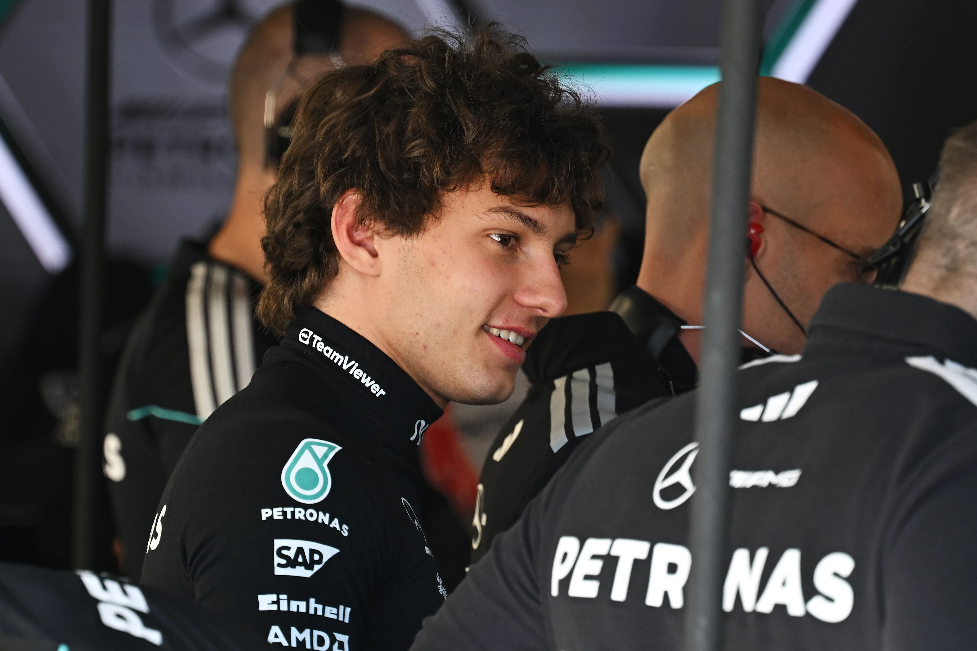 MONTREAL, QUEBEC - MAY 22: Andrea Kimi Antonelli of Italy and Mercedes AMG Petronas F1 Team looks