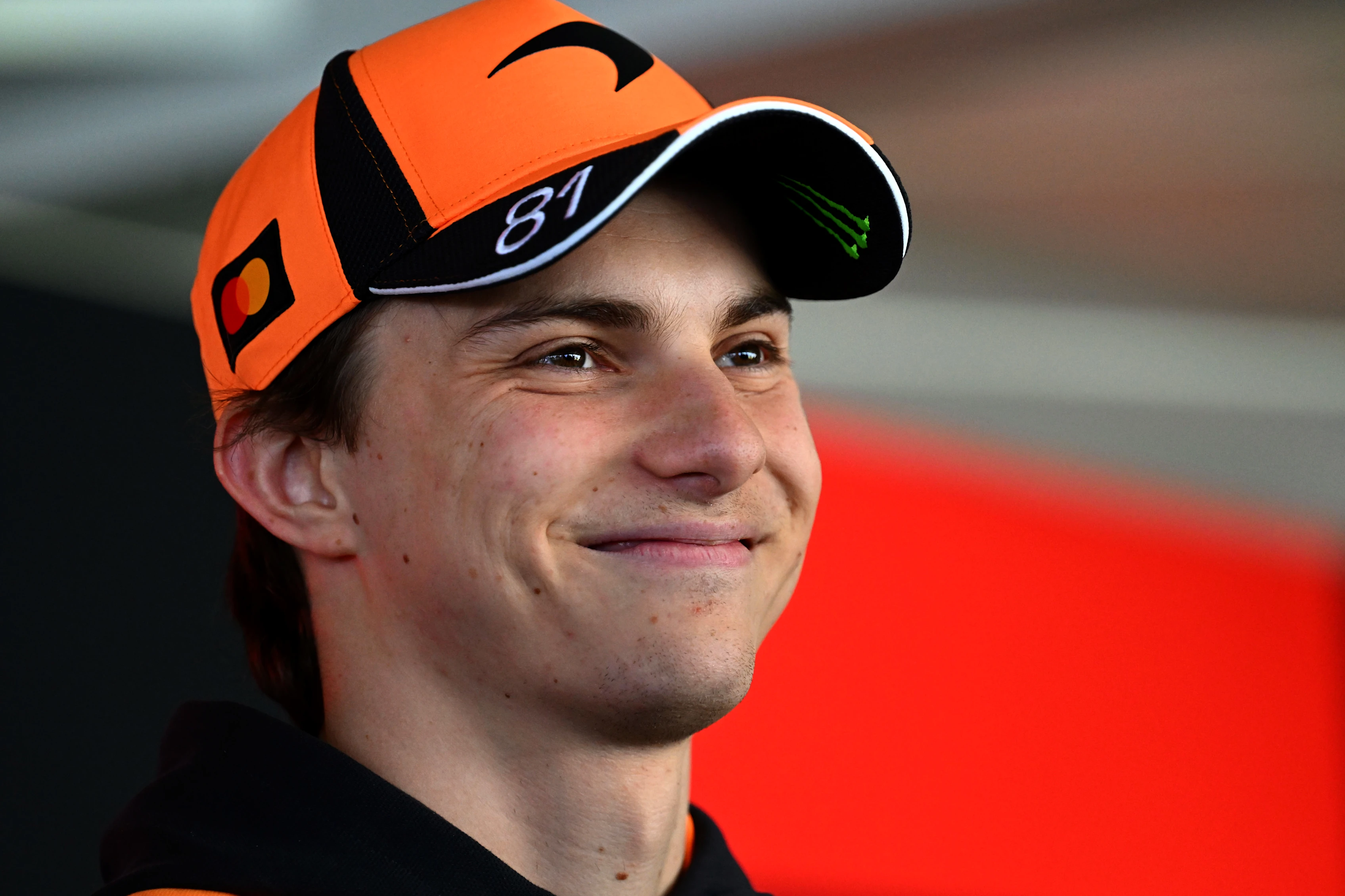 MONTREAL, QUEBEC - MAY 21: Oscar Piastri of Australia and McLaren talks to the media during