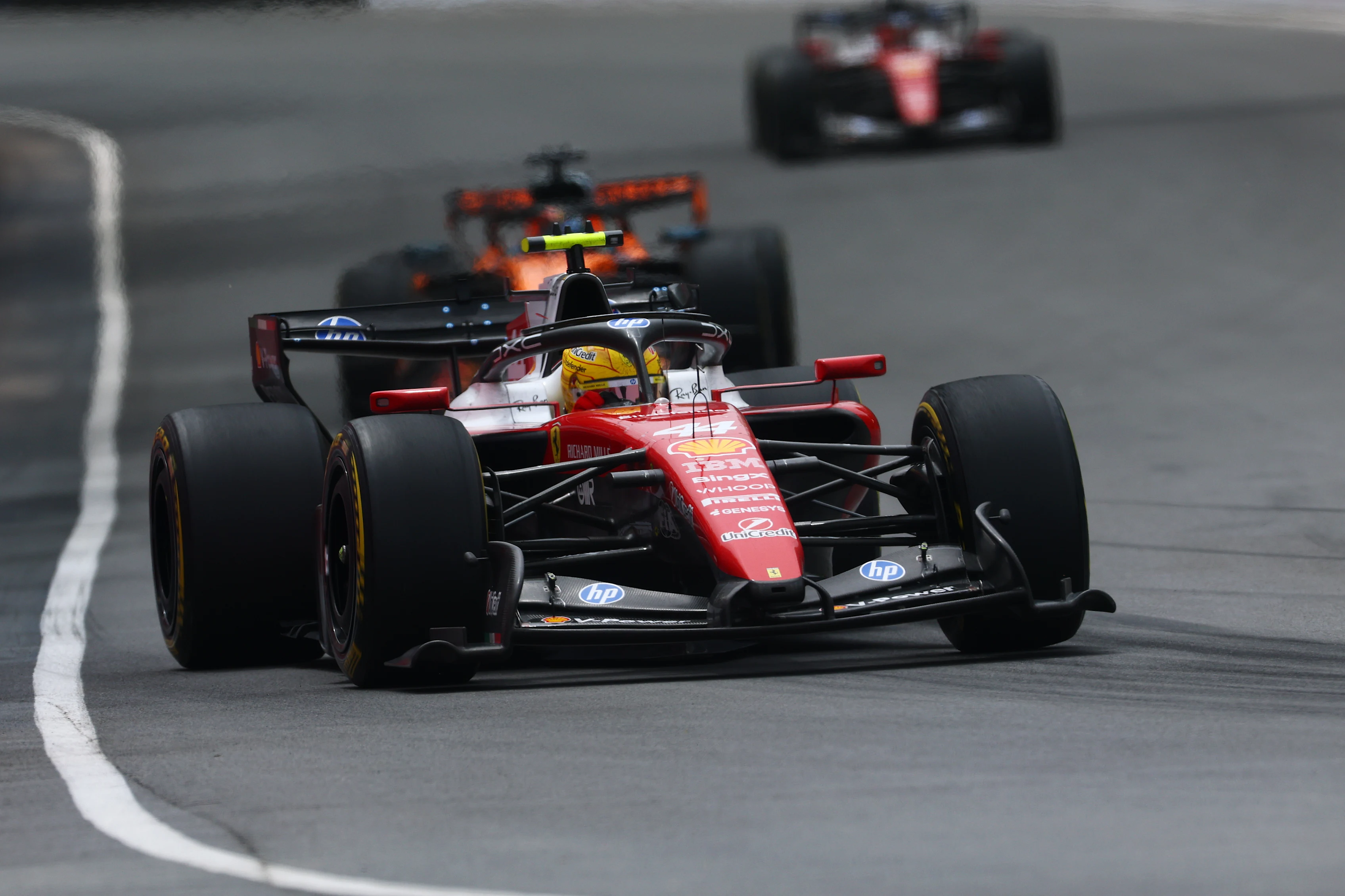 MONTREAL, QUEBEC - MAY 23: Lewis Hamilton of Great Britain driving the (44) Scuderia Ferrari SF-26