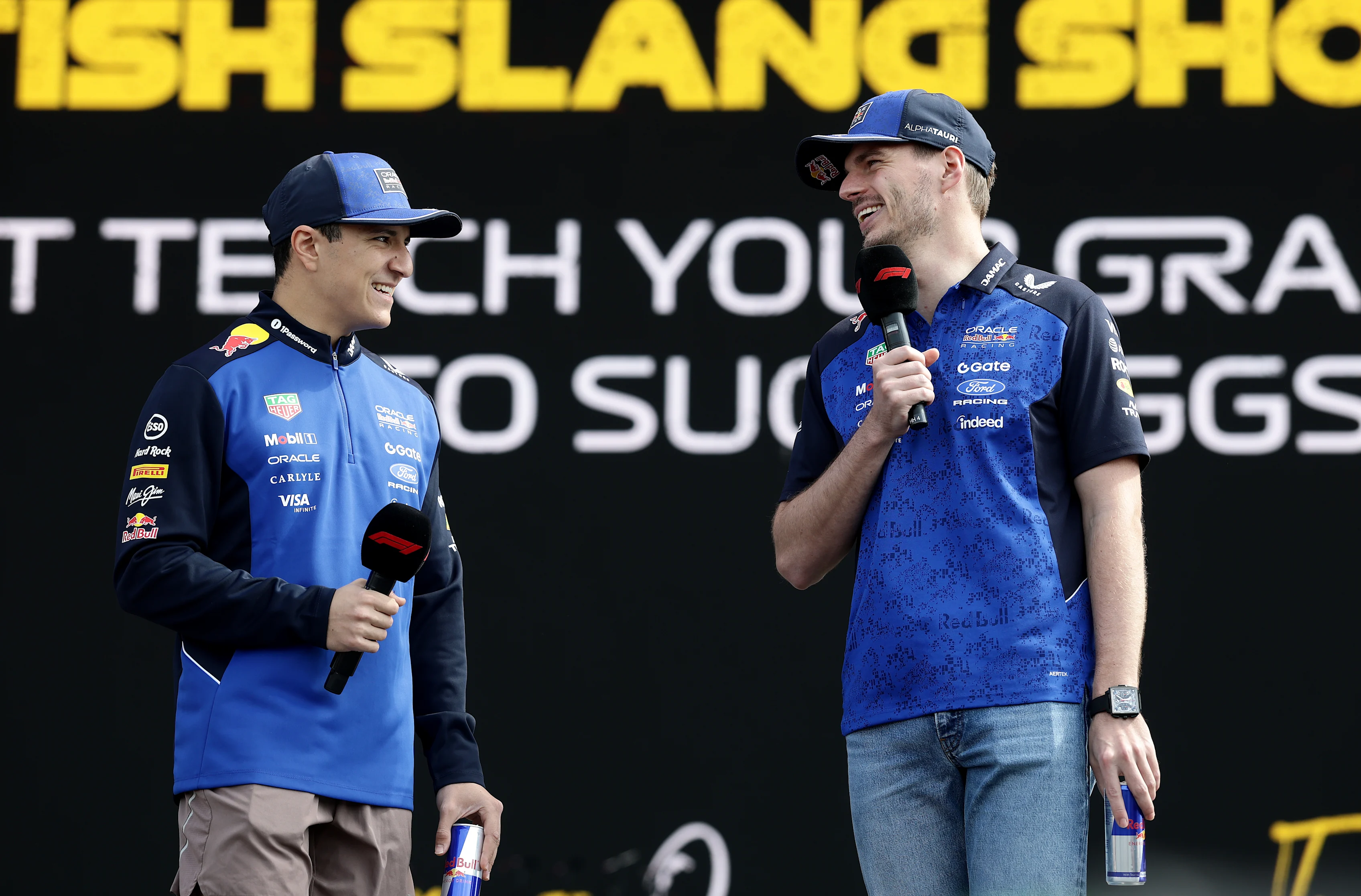 NORTHAMPTON, ENGLAND - JULY 03: Isack Hadjar of France and Oracle Red Bull Racing and Max