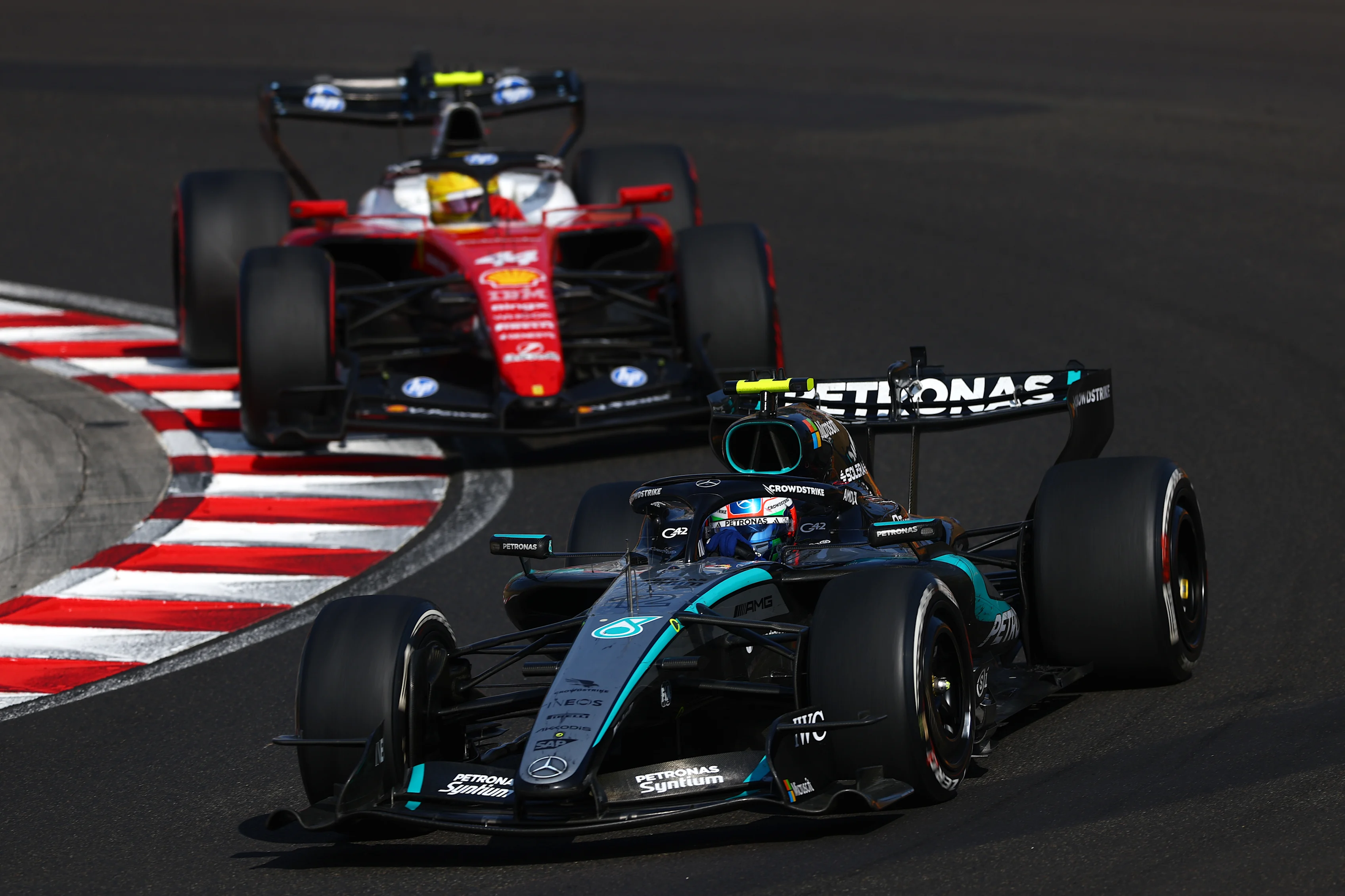 BUDAPEST, HUNGARY - JULY 26: Andrea Kimi Antonelli of Italy driving the (12) Mercedes AMG Petronas