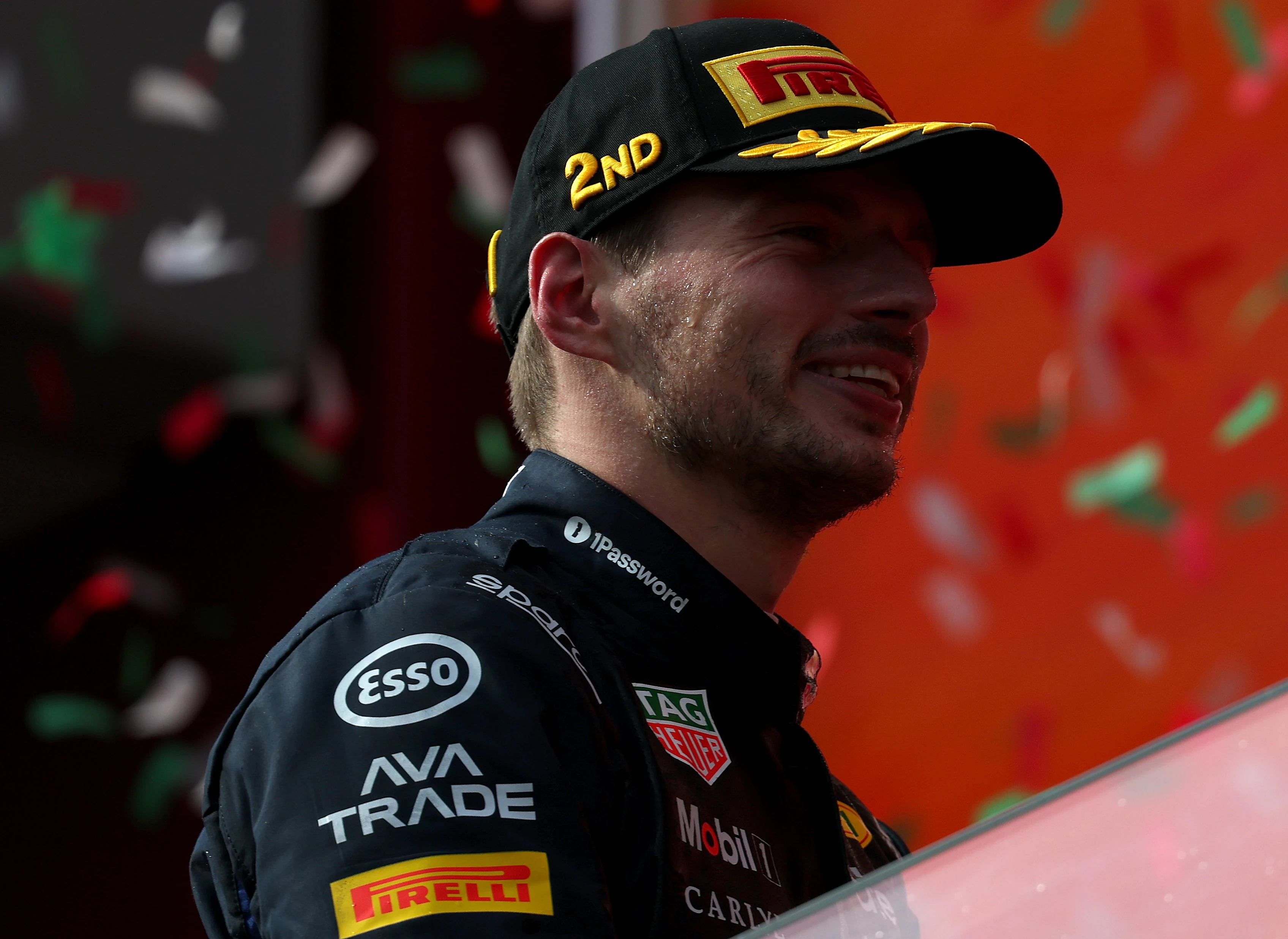 BUDAPEST, HUNGARY - JULY 26: Second placed Max Verstappen of the Netherlands and Oracle Red Bull