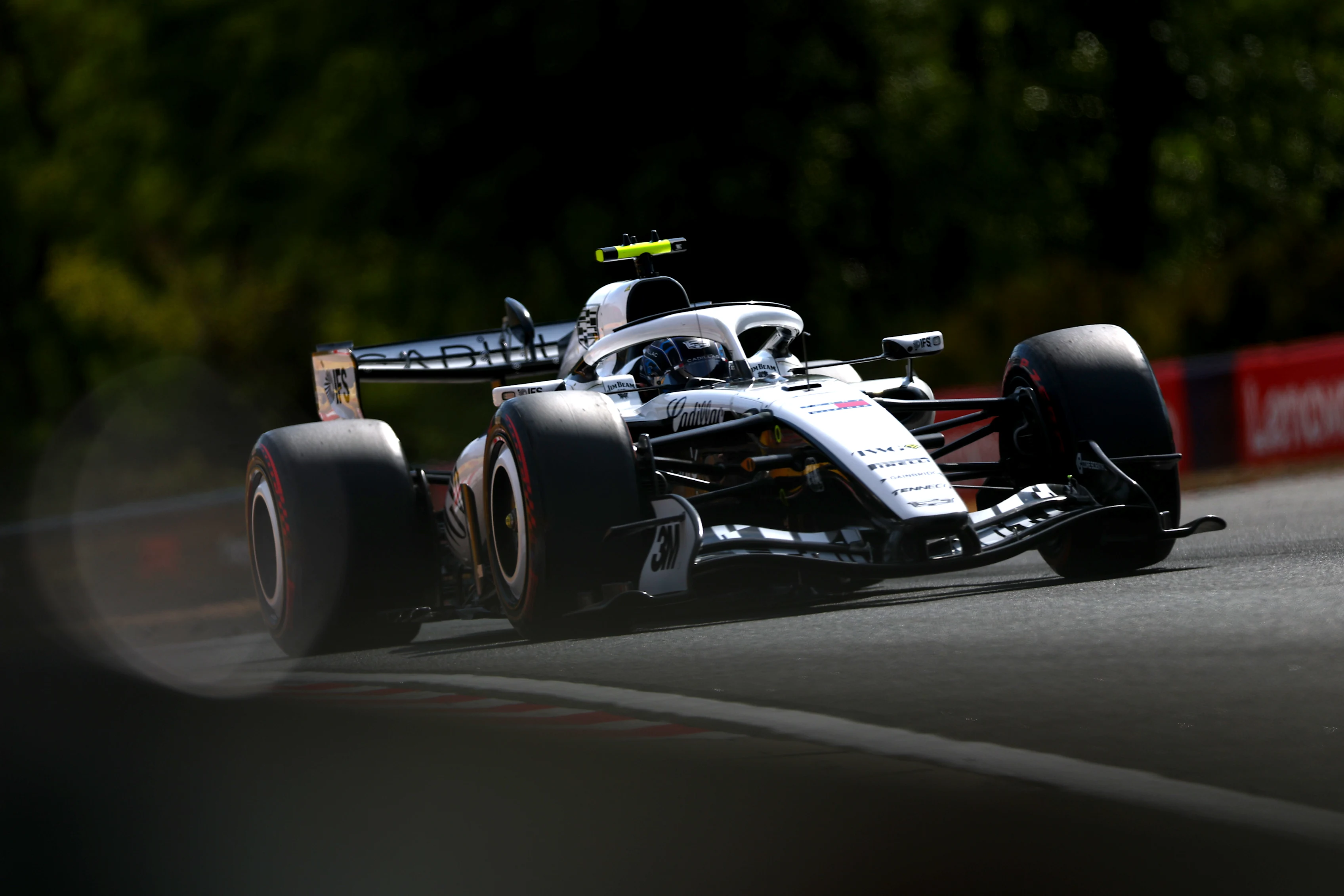 BUDAPEST, HUNGARY - JULY 25: Valtteri Bottas of Finland driving the (77) Cadillac F1 Team MAC-26