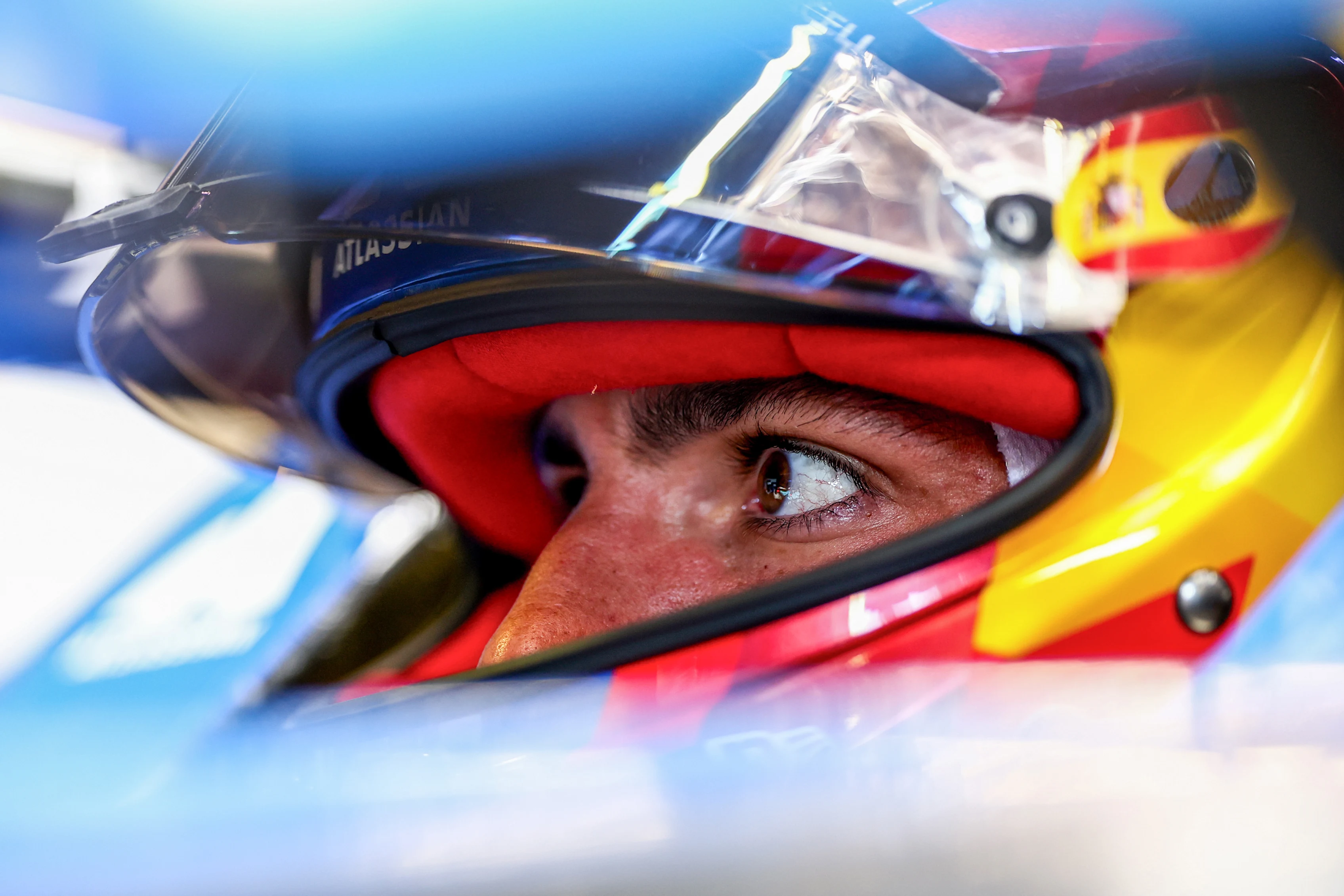 MONZA, ITALY - SEPTEMBER 04: Carlos Sainz of Spain and Williams prepares to drive during practice