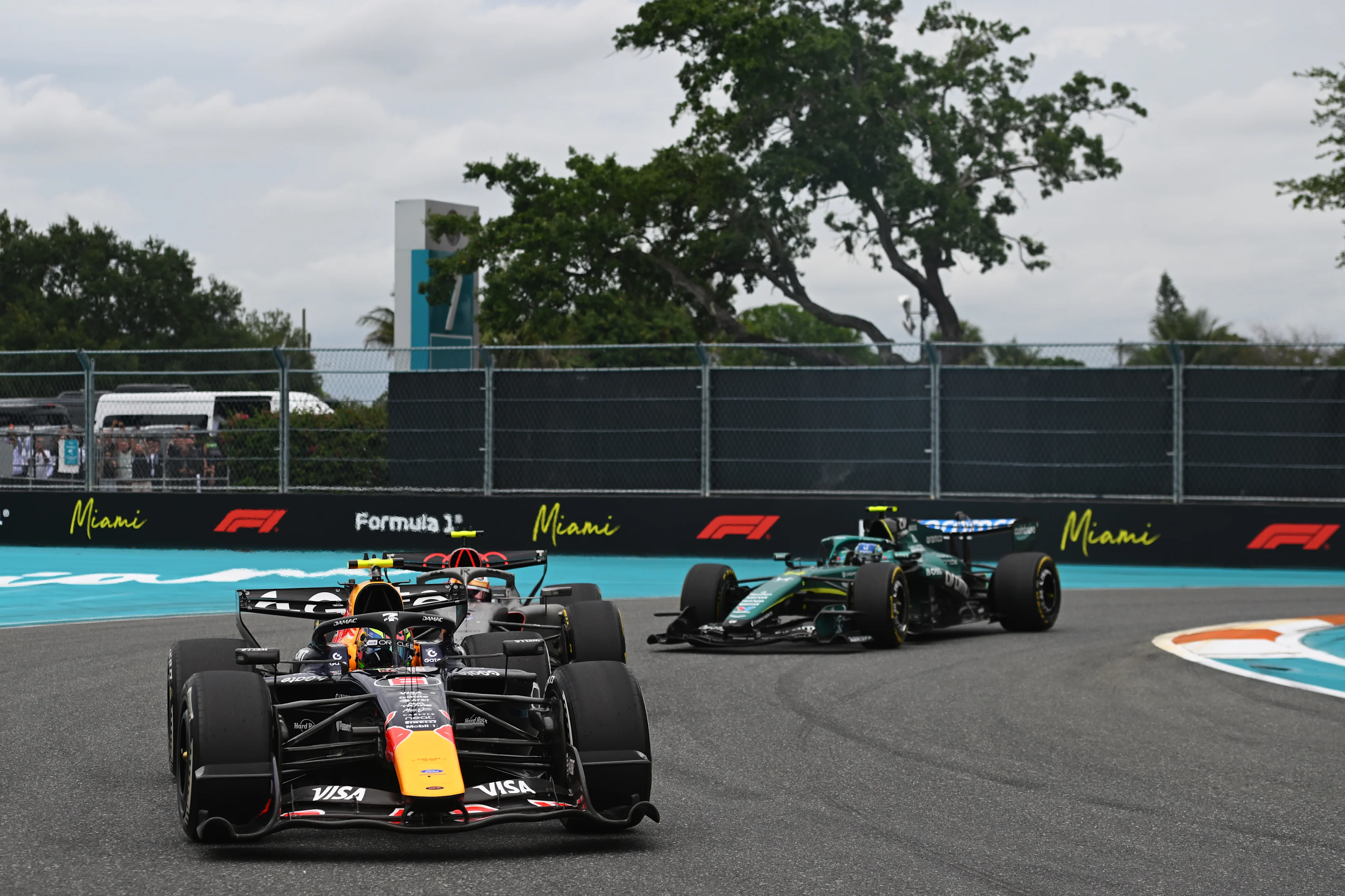 MIAMI, FLORIDA - MAY 03: Isack Hadjar of France driving the (6) Oracle Red Bull Racing RB22 Red