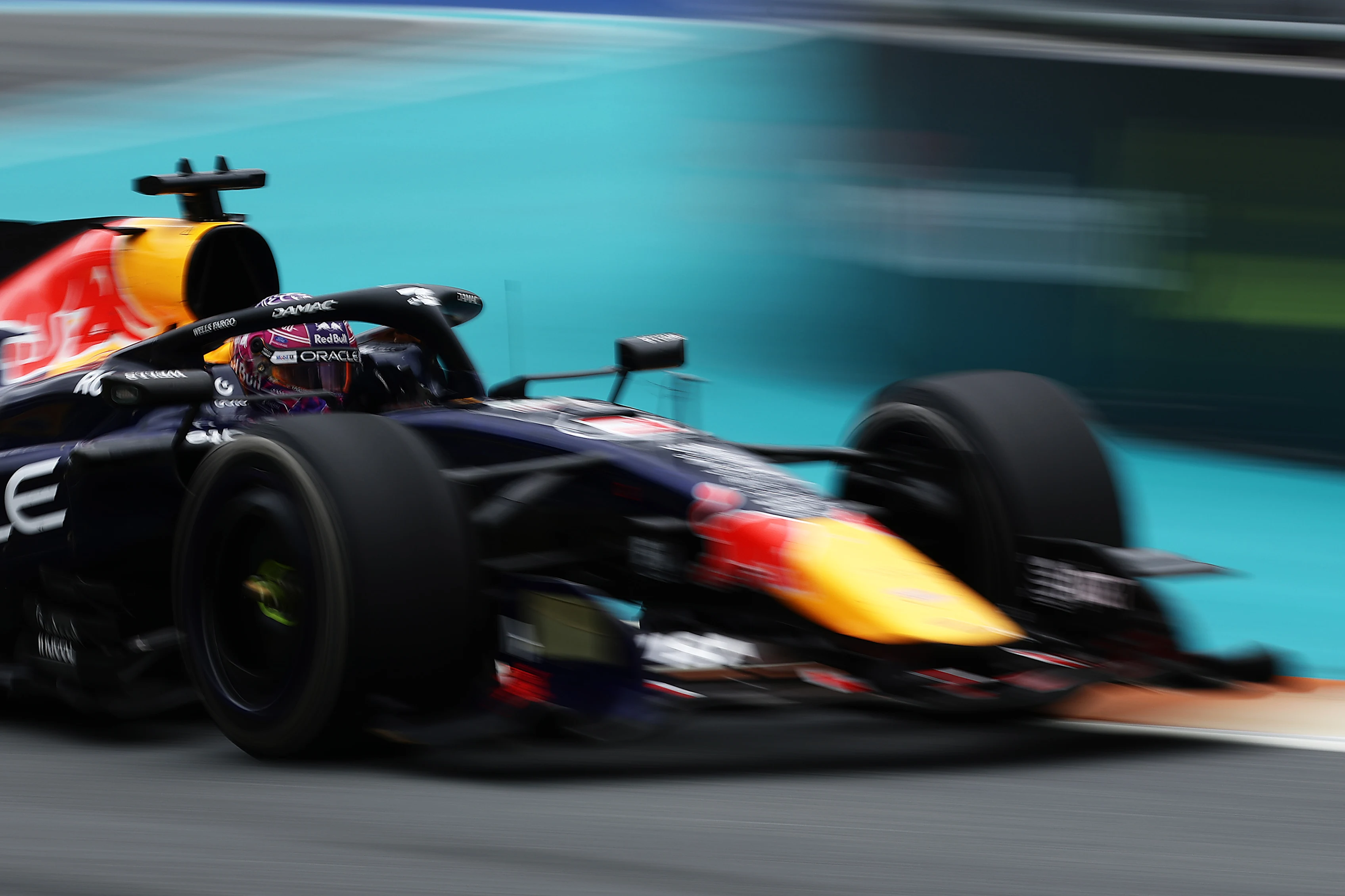 MIAMI, FLORIDA - MAY 03: Max Verstappen of the Netherlands driving the (3) Oracle Red Bull Racing