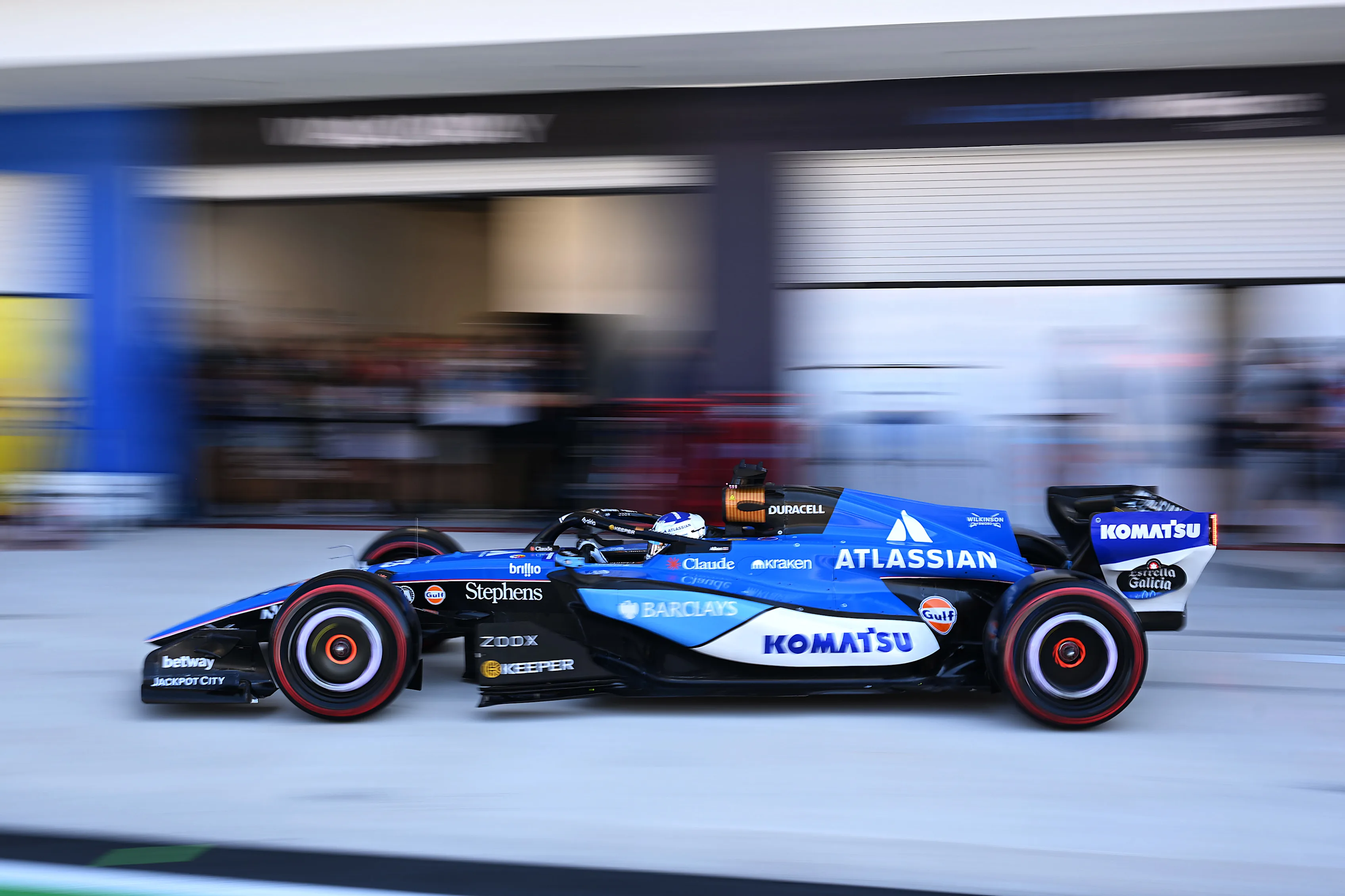 MIAMI, FLORIDA - MAY 02: Alexander Albon of Thailand driving the (23) Williams FW48 Mercedes in the