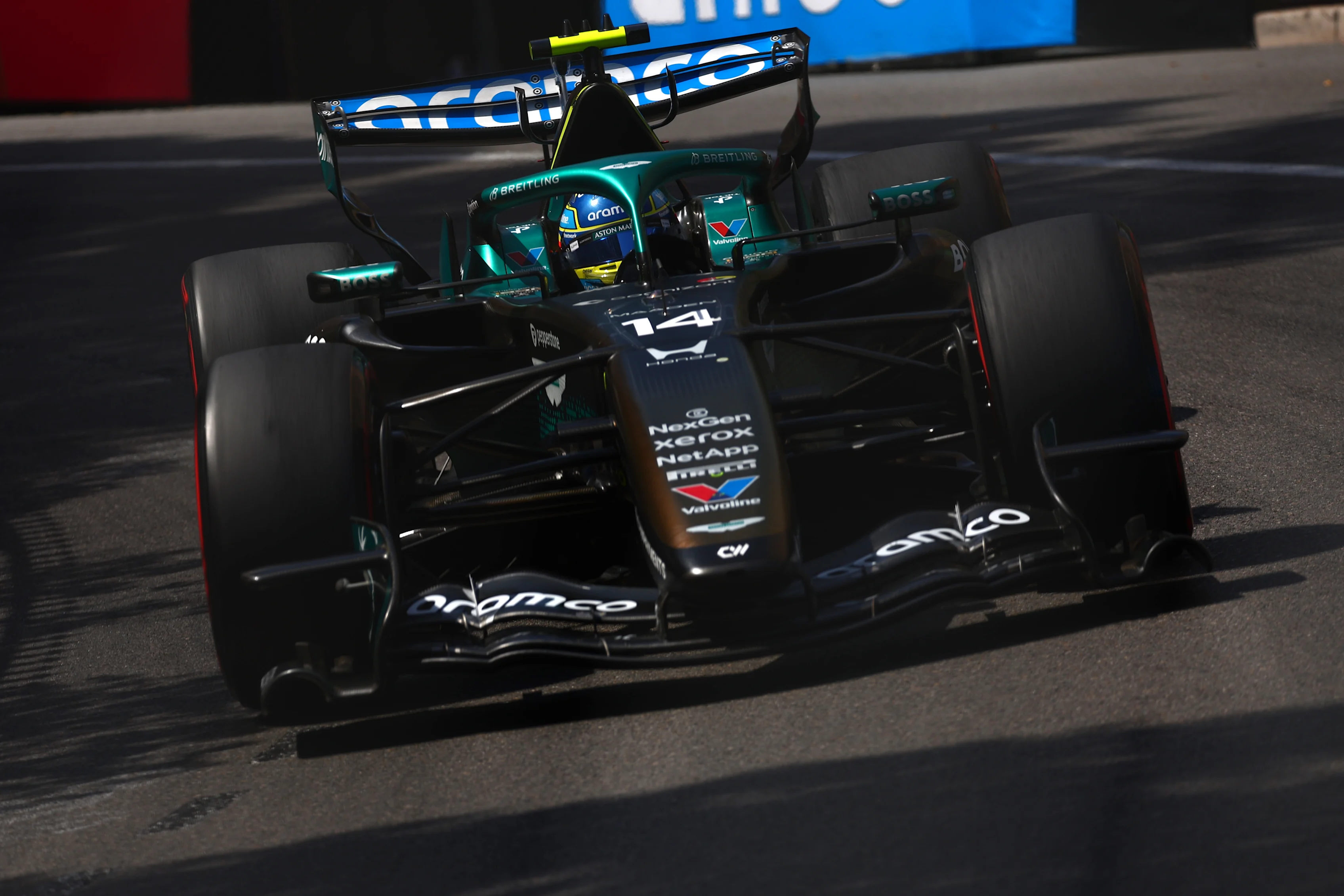 MONTE-CARLO, MONACO - JUNE 07: Fernando Alonso of Spain driving the (14) Aston Martin F1 Team AMR26
