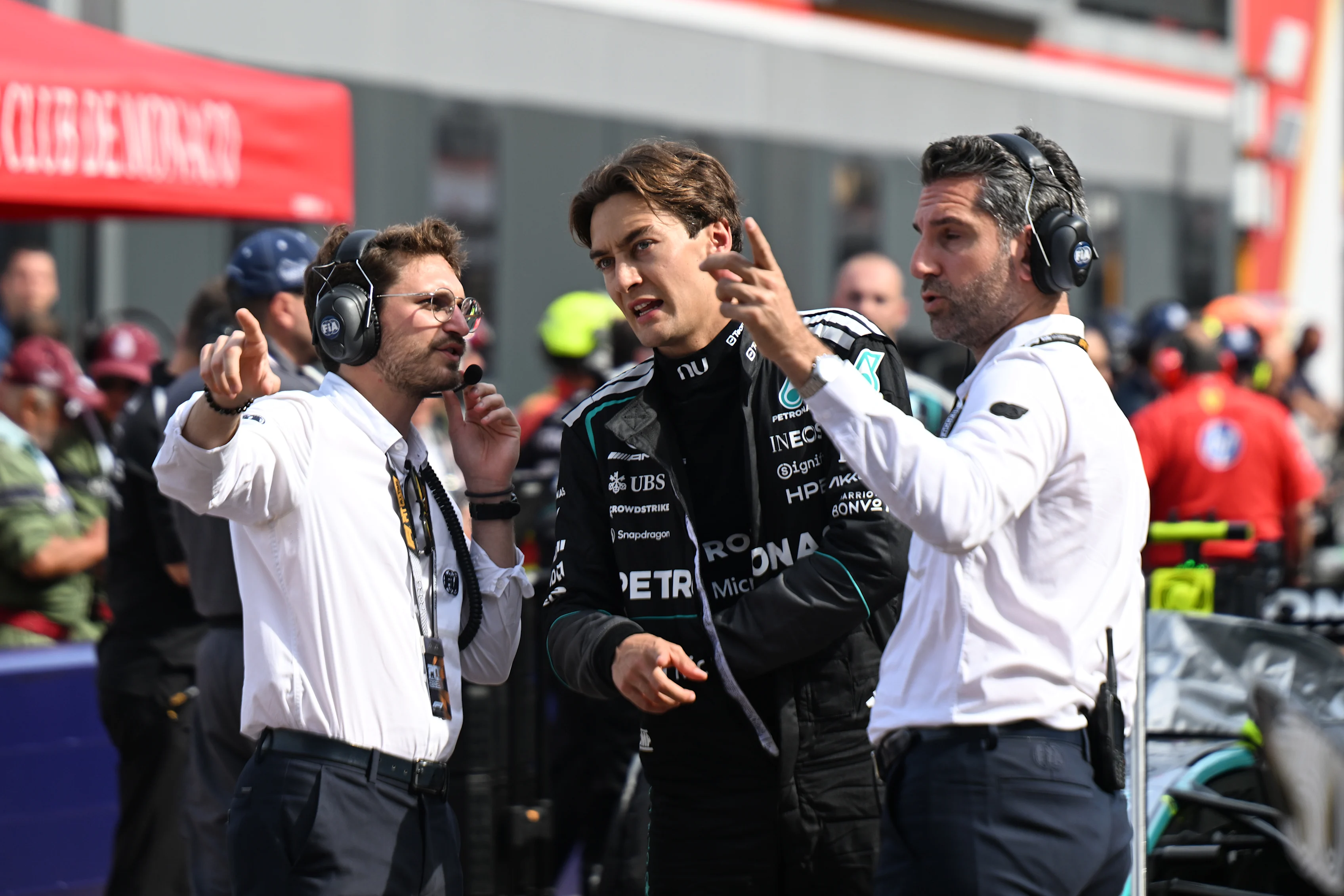 MONTE-CARLO, MONACO - JUNE 07: George Russell of Great Britain and Mercedes AMG Petronas F1 Team