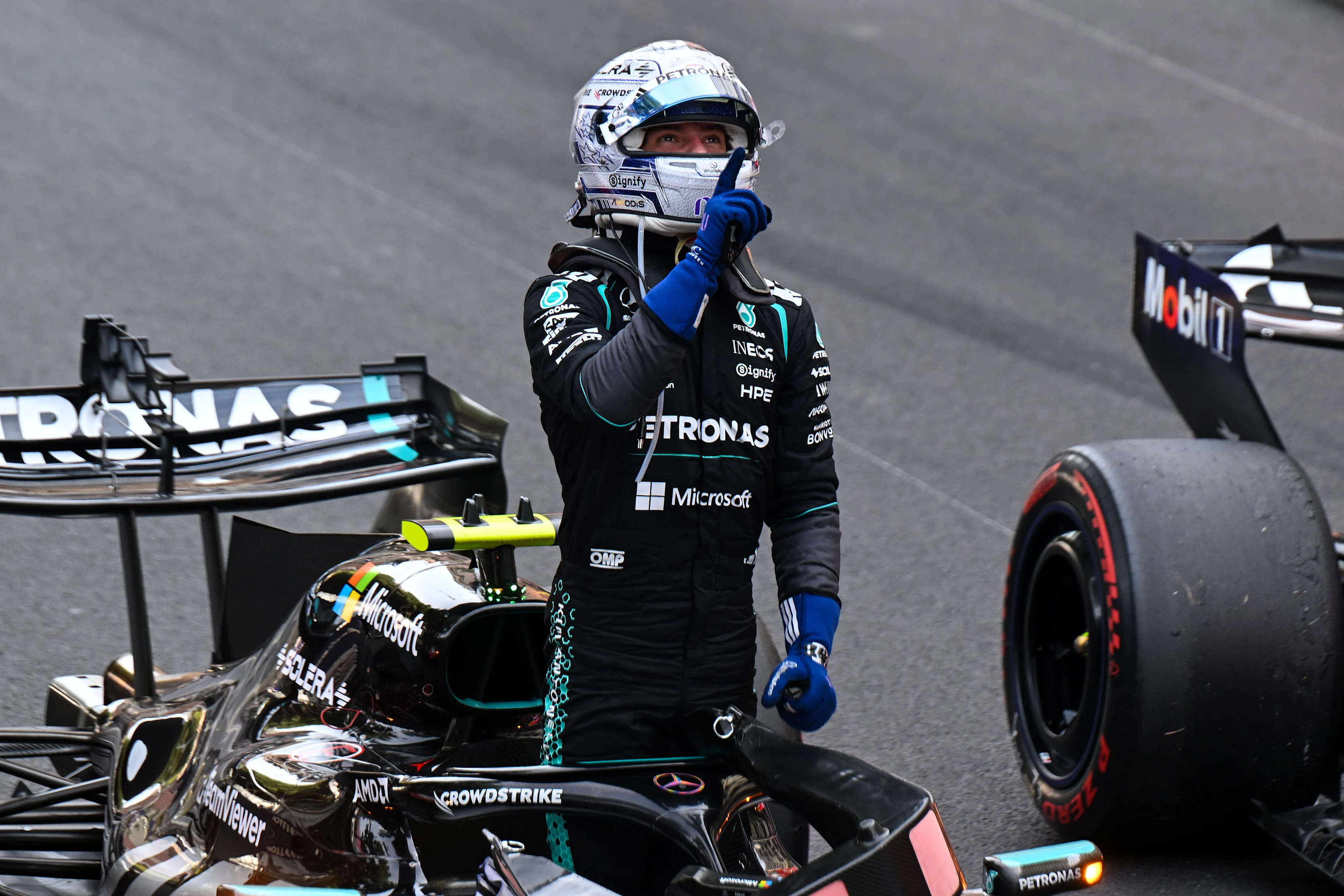 MONTE-CARLO, MONACO - JUNE 07: Race winner Andrea Kimi Antonelli of Italy and Mercedes AMG Petronas