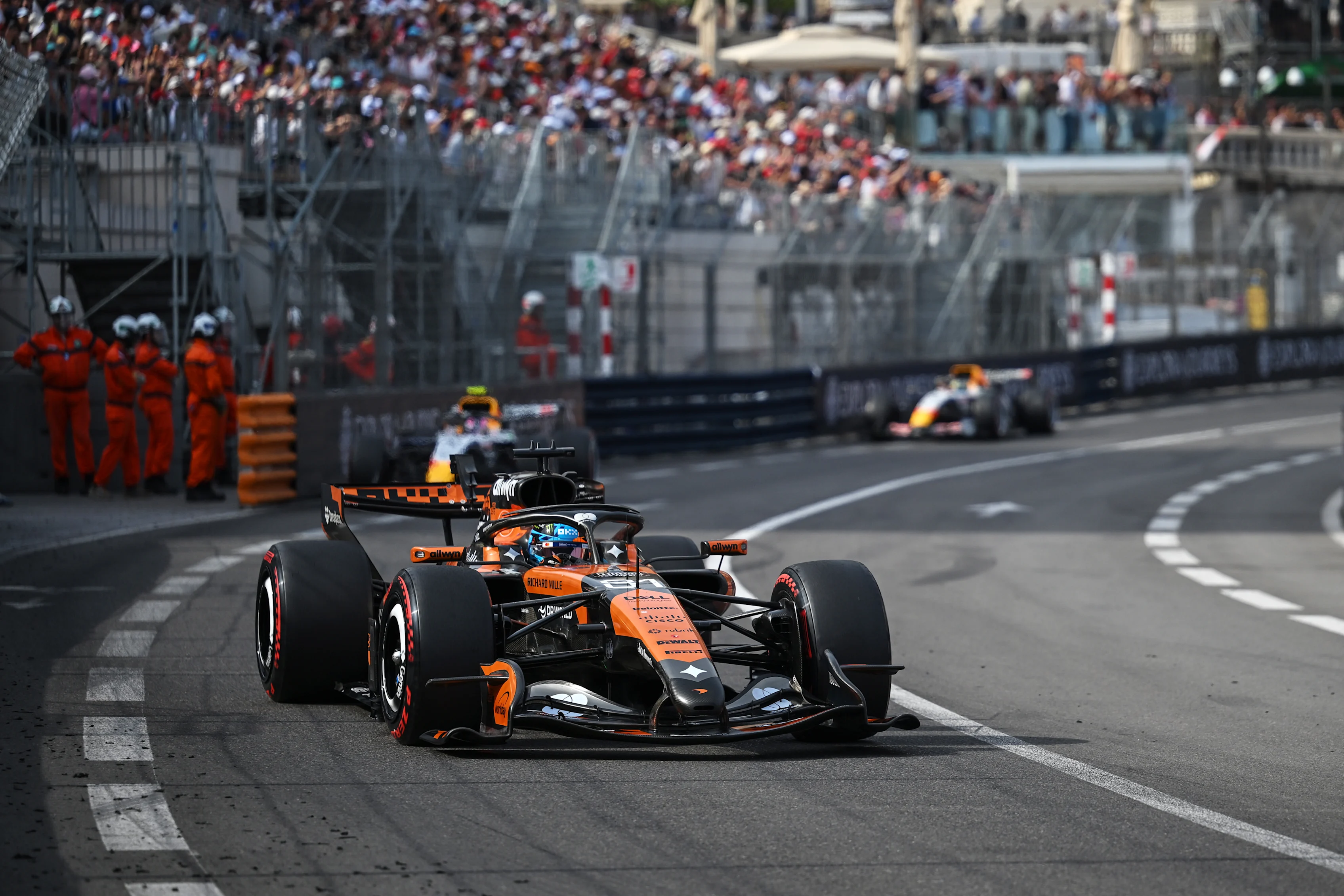 MONTE-CARLO, MONACO - JUNE 07: Oscar Piastri of Australia driving the (81) McLaren MCL40 Mercedes