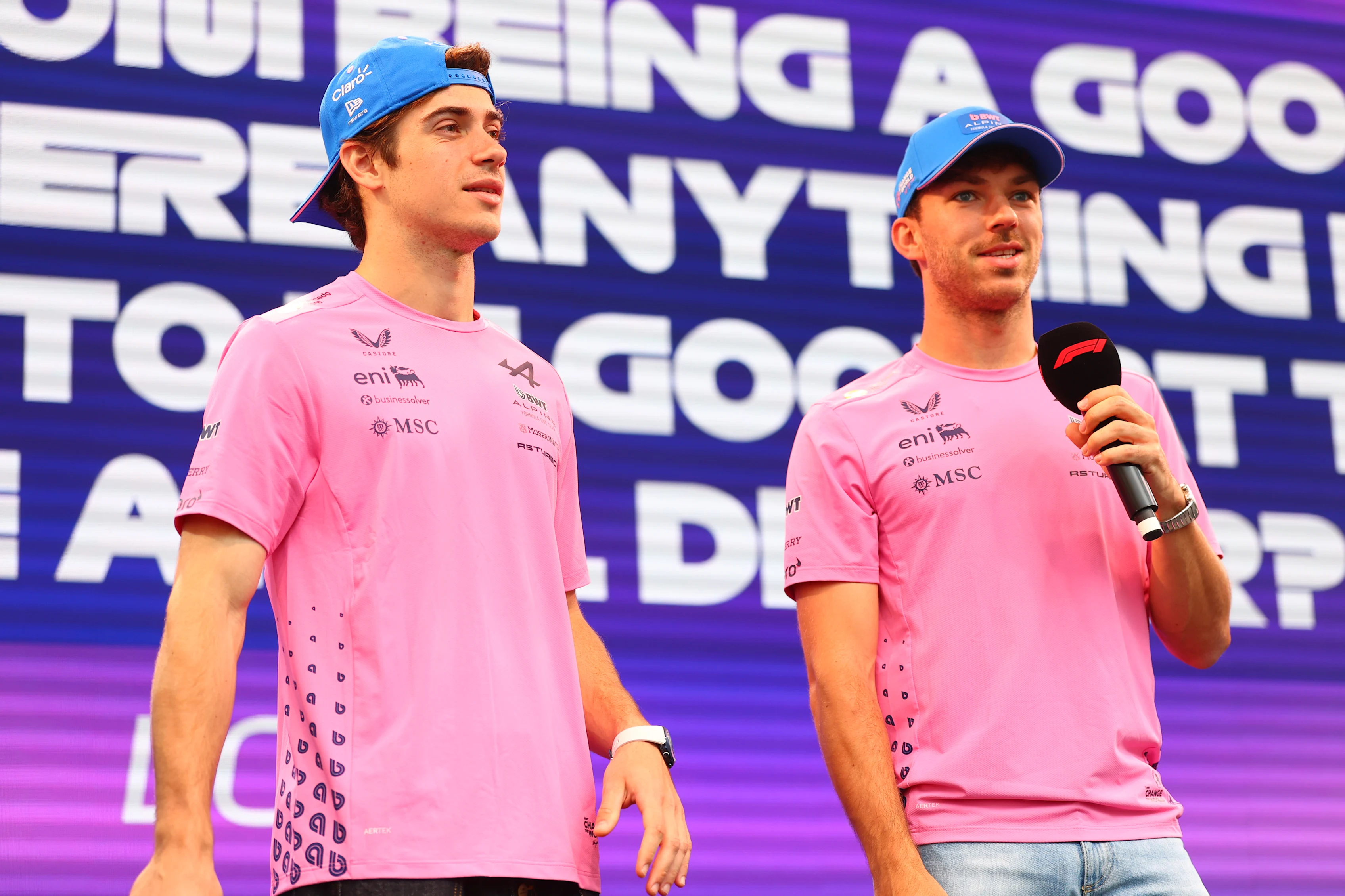 MONTE-CARLO, MONACO - JUNE 05: Franco Colapinto of Argentina and Alpine F1 and Pierre Gasly of