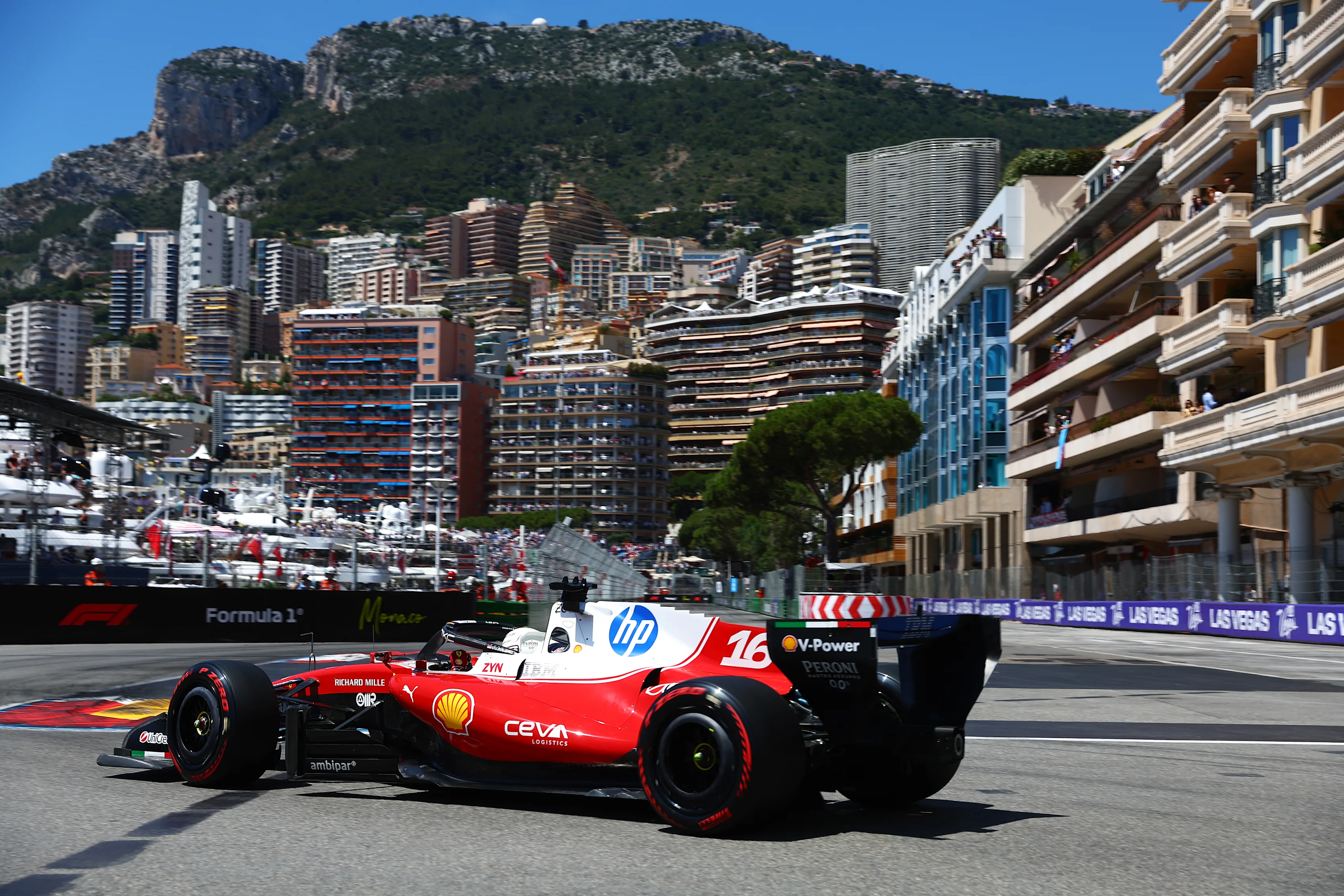 MONTE-CARLO, MONACO - JUNE 06: Charles Leclerc of Monaco driving the (16) Scuderia Ferrari SF-26 on