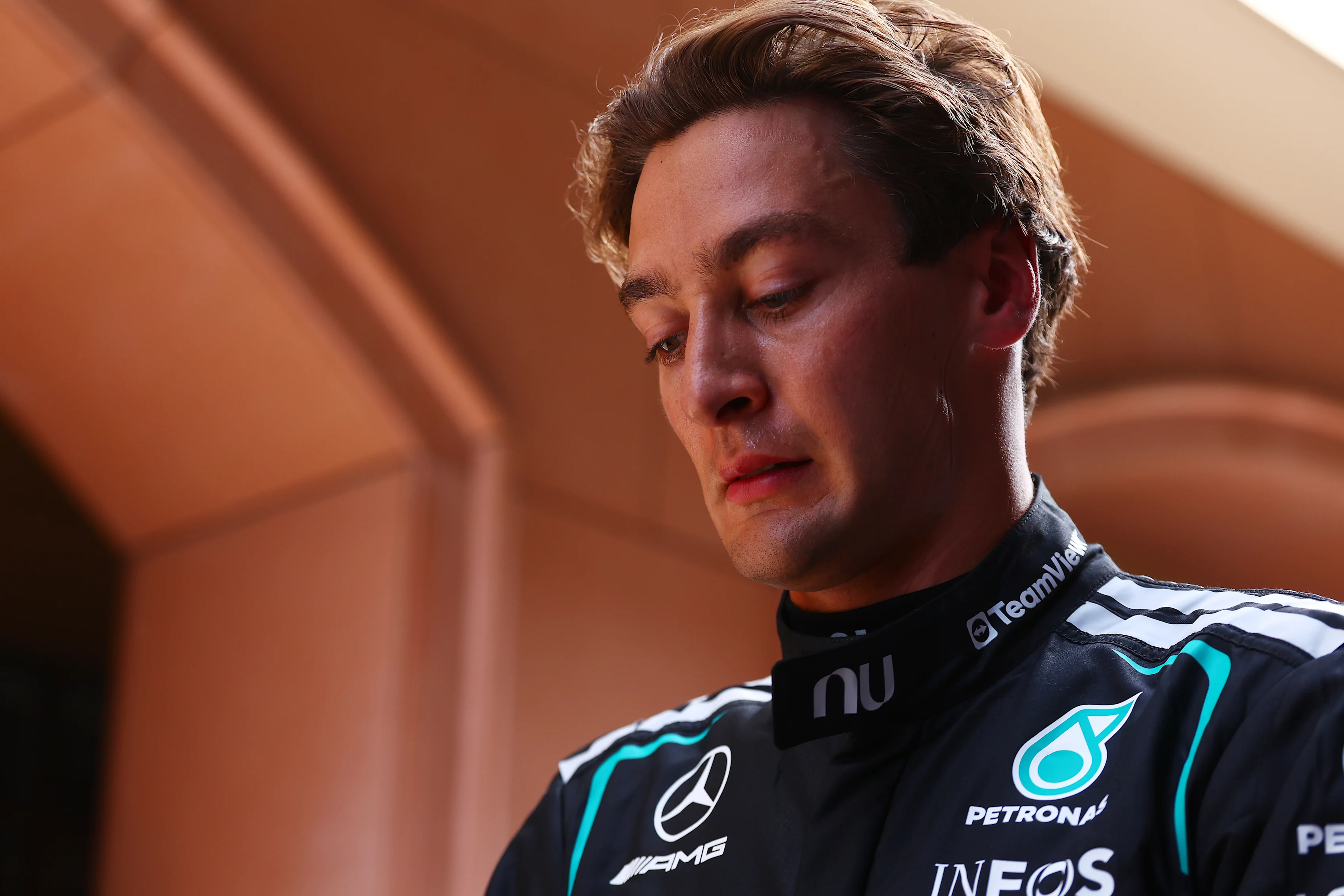 MONTE-CARLO, MONACO - JUNE 06: Sixth placed qualifier George Russell of Great Britain and Mercedes