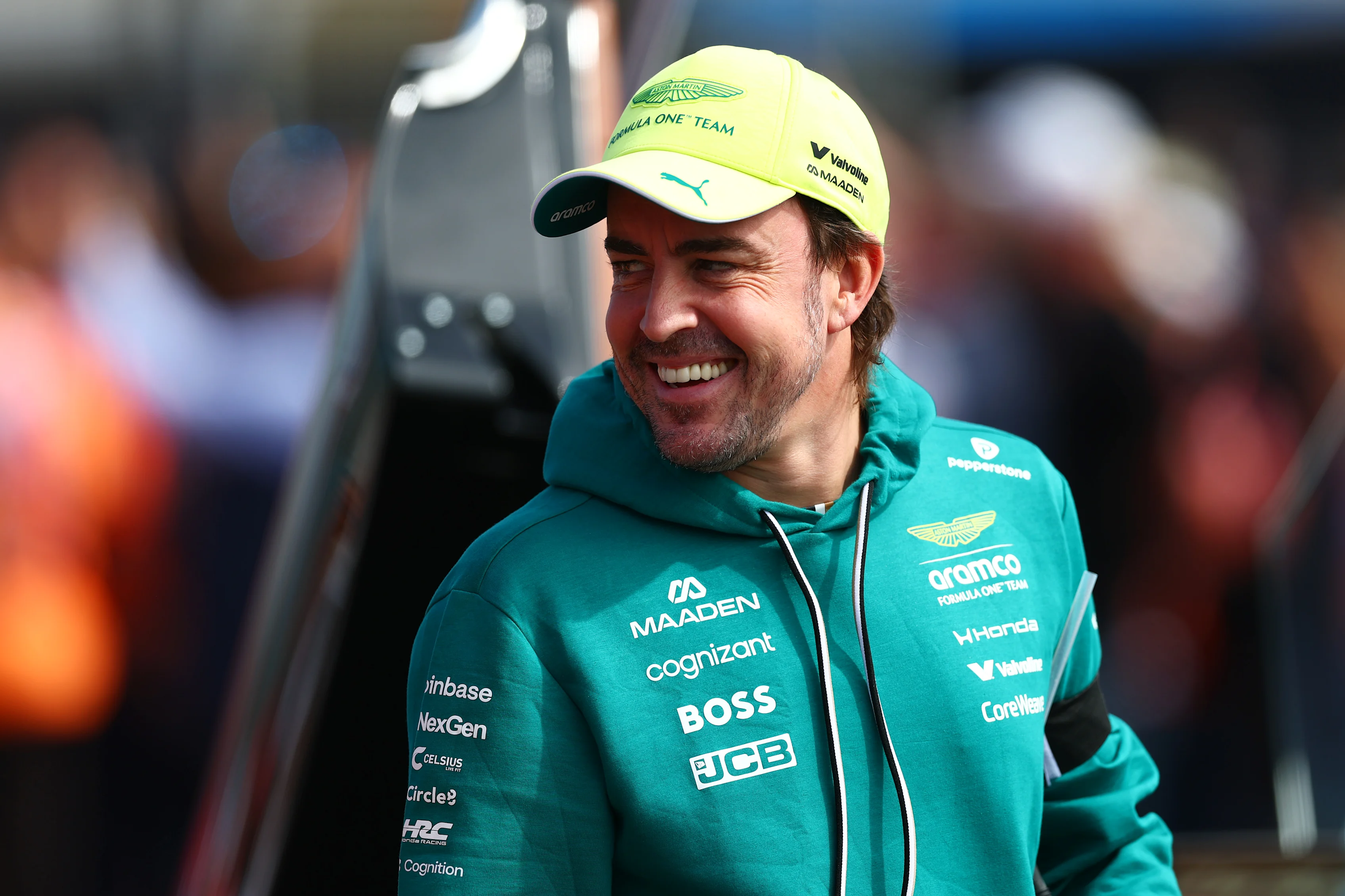 ZANDVOORT, NETHERLANDS - AUGUST 23: Fernando Alonso of Spain and Aston Martin F1 Team on the