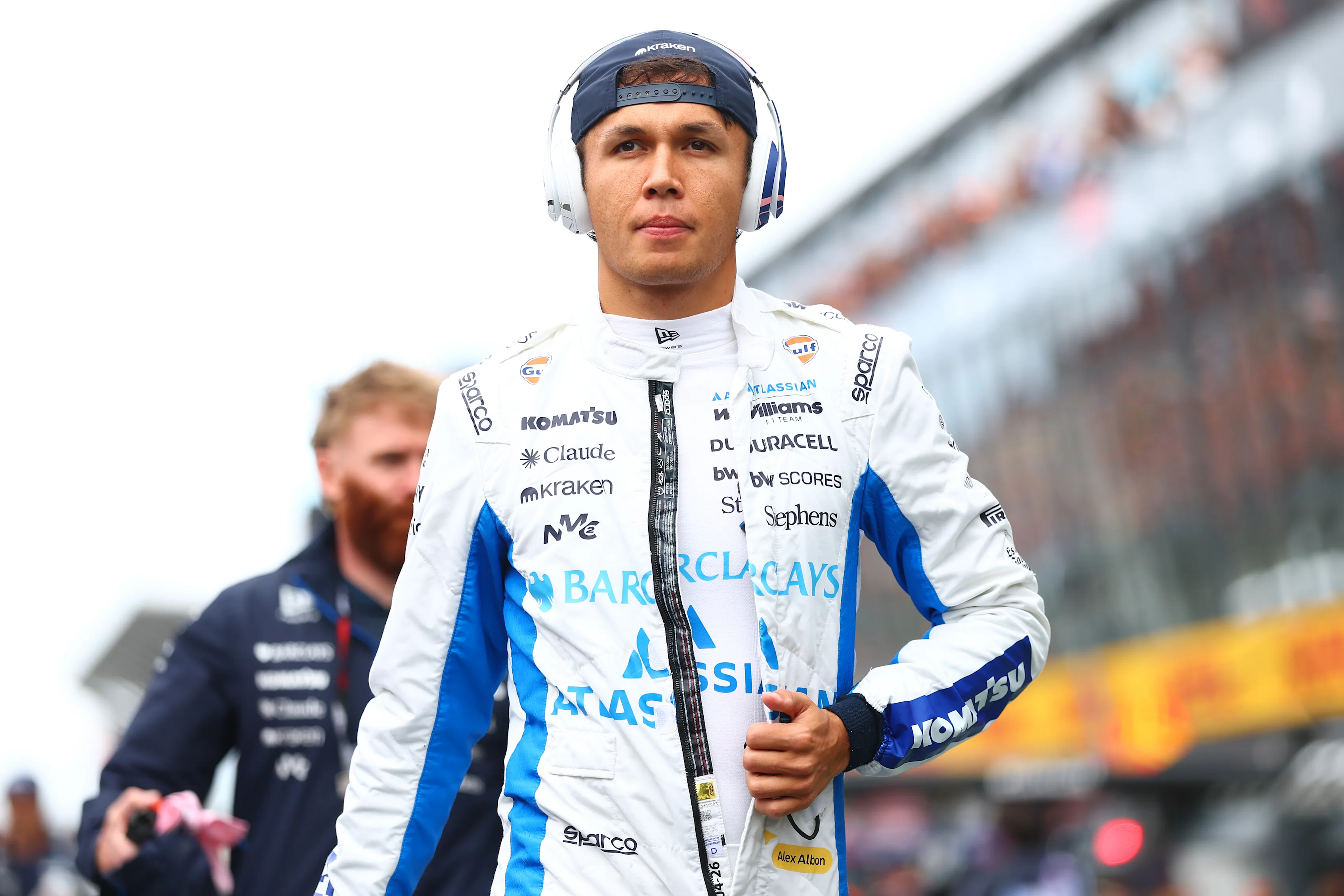 ZANDVOORT, NETHERLANDS - AUGUST 23: Alexander Albon of Thailand and Williams on the grid prior to