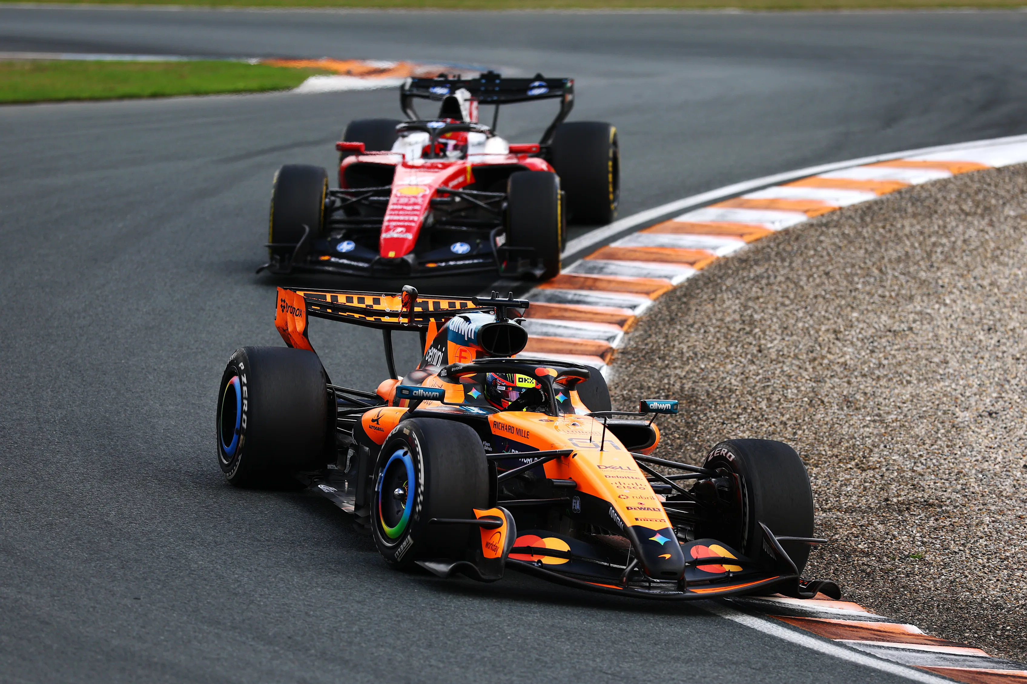 ZANDVOORT, NETHERLANDS - AUGUST 23: Oscar Piastri of Australia driving the (81) McLaren MCL40