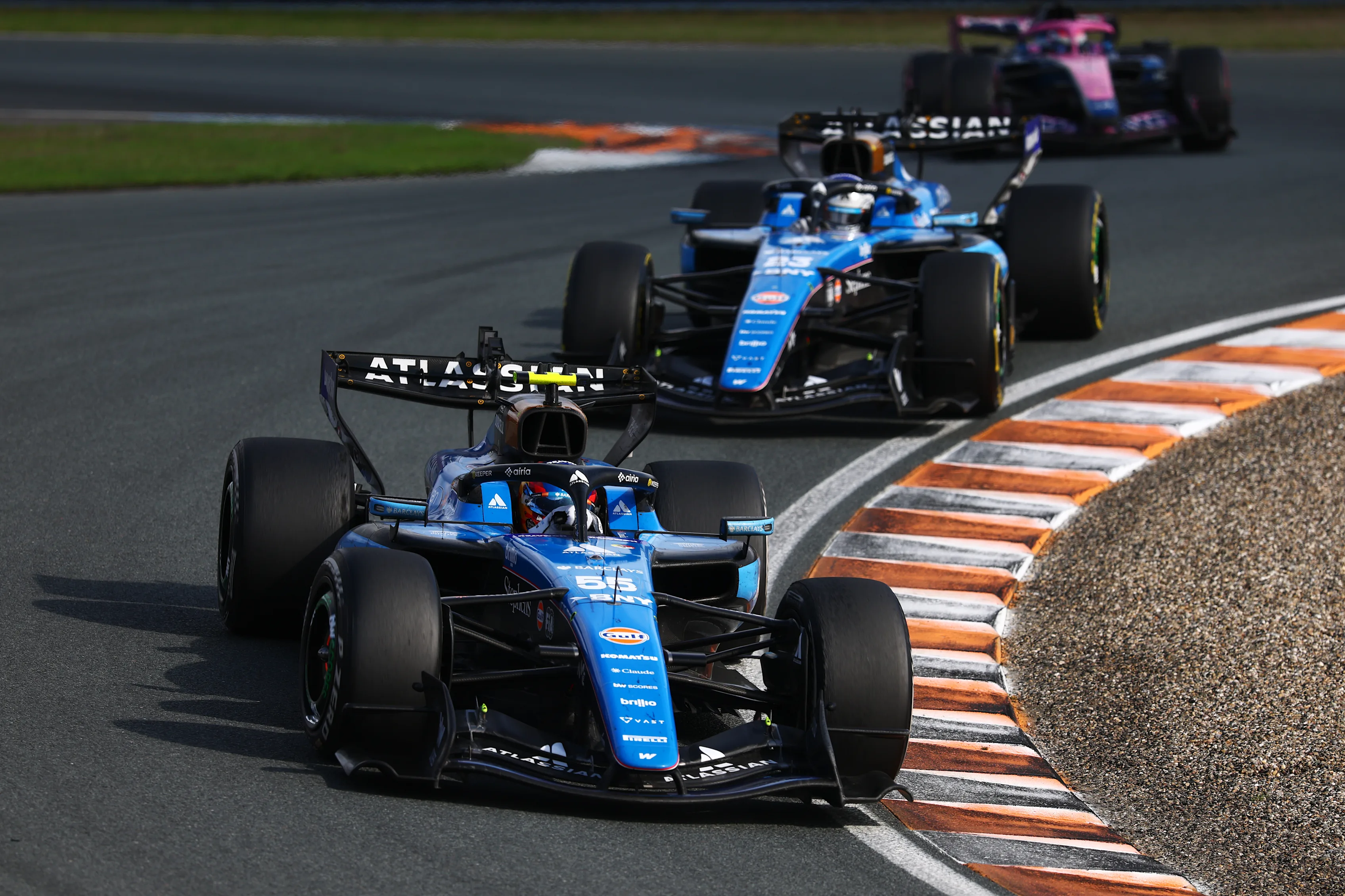 ZANDVOORT, NETHERLANDS - AUGUST 23: Carlos Sainz of Spain driving the (55) Williams FW48 Mercedes