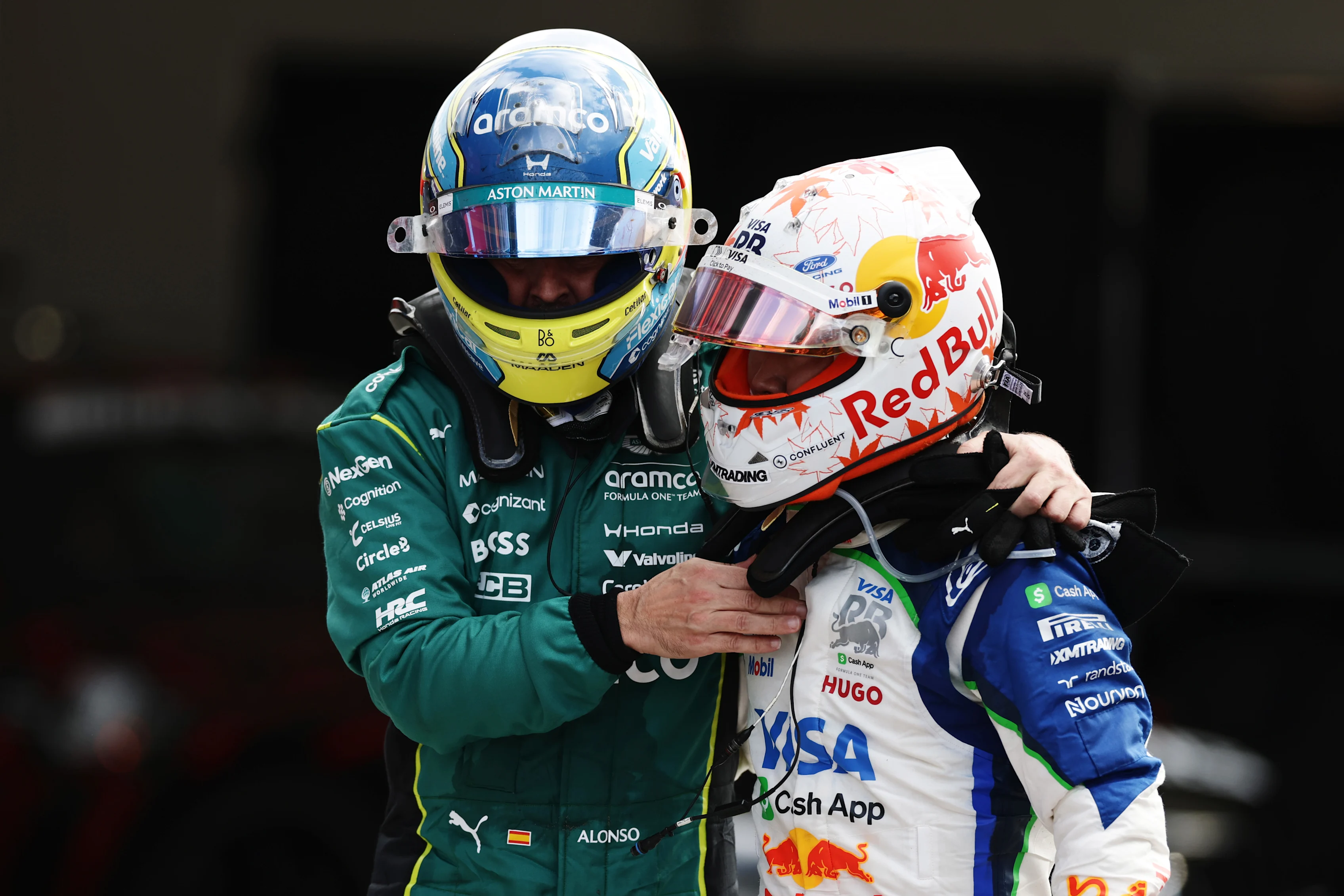 ZANDVOORT, NETHERLANDS - AUGUST 23: Ninth placed Fernando Alonso of Spain and Aston Martin F1 Team