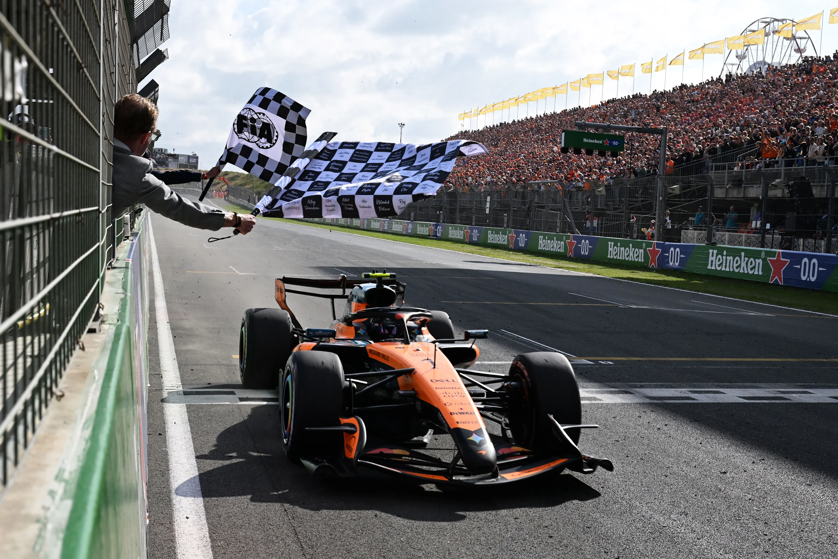 ZANDVOORT, NETHERLANDS - AUGUST 23: H.H. Prince Bernhard van Oranje-Nassau van Vollenhoven waves