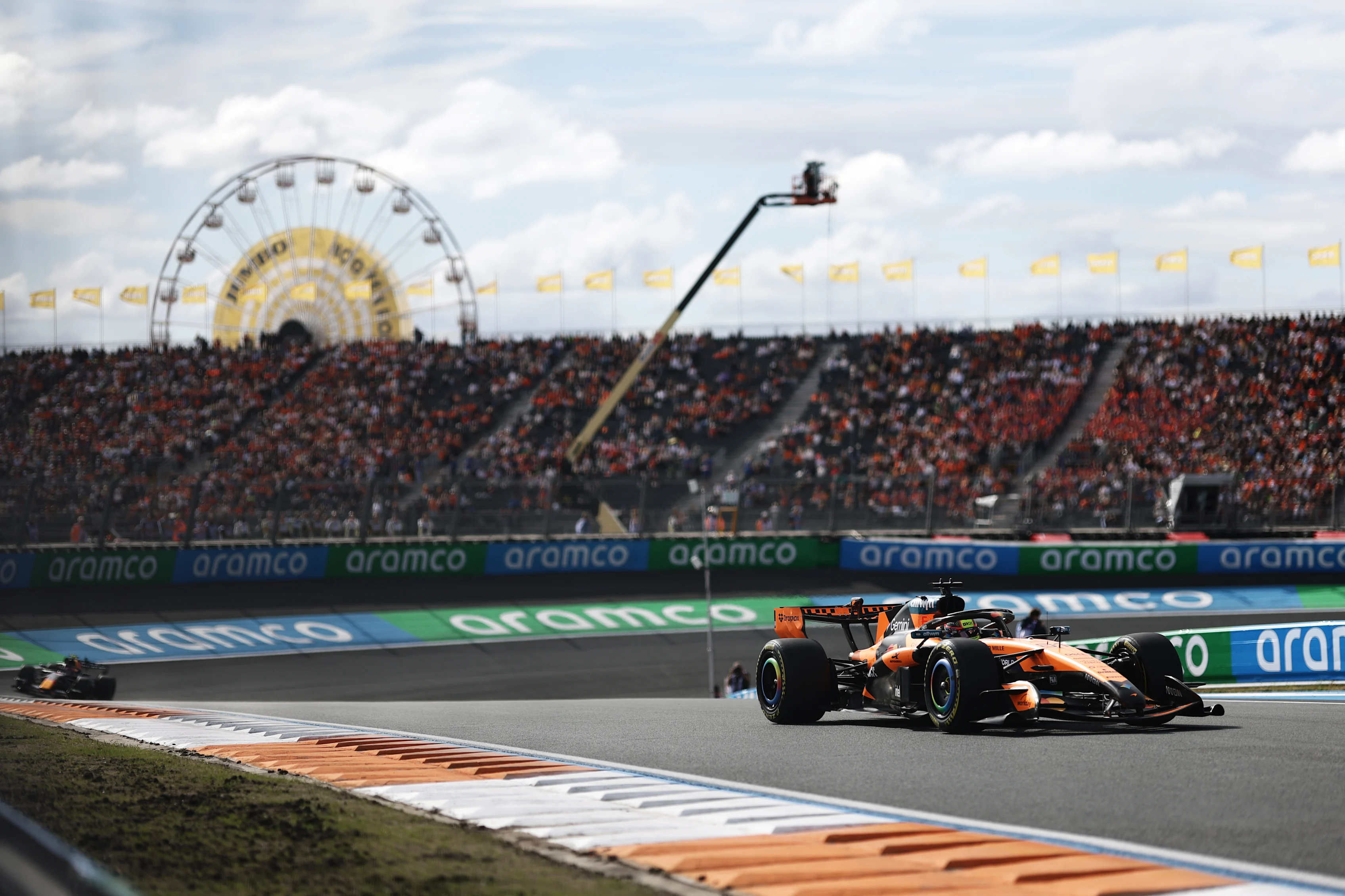 ZANDVOORT, NETHERLANDS - AUGUST 21: Oscar Piastri of Australia driving the (81) McLaren MCL40