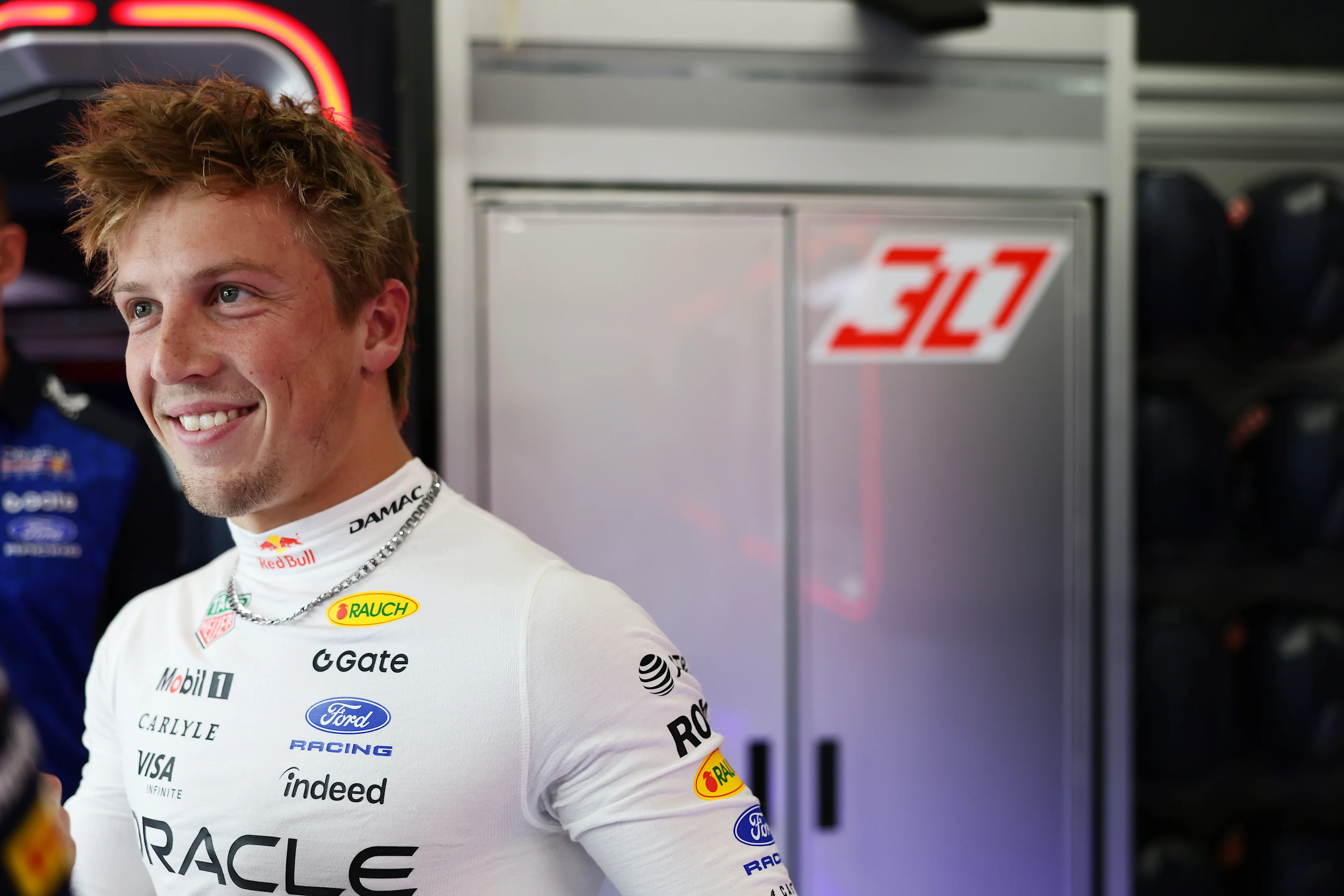 ZANDVOORT, NETHERLANDS - AUGUST 20: Liam Lawson of New Zealand and Oracle Red Bull Racing looks on